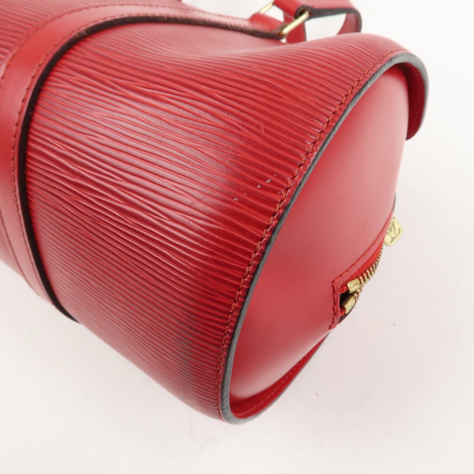 Louis Vuitton Epi Soufflot Hand Bag Castillian Red M52227