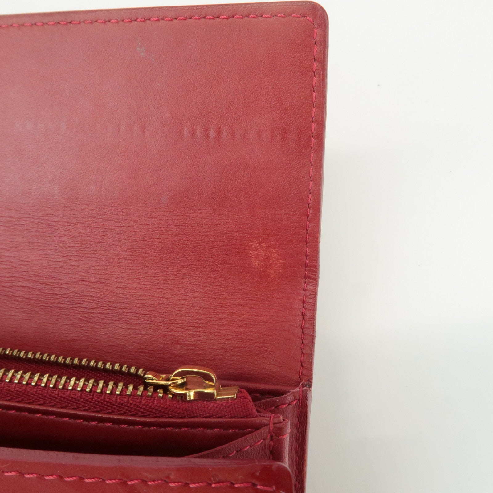 Louis Vuitton Monogram Vernis Leather Wallet Pomme d'Amour M93530 Used