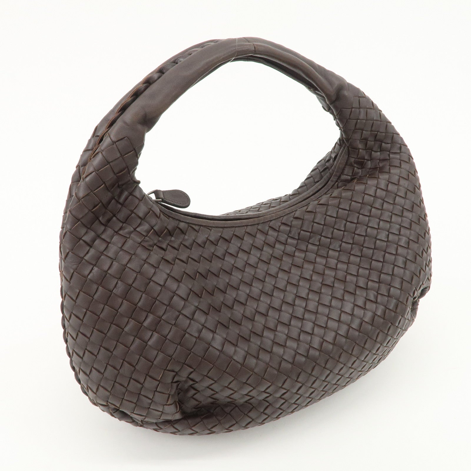 BOTTEGA VENETA Hobo Intrecciato Leather Shoulder Bag 232499