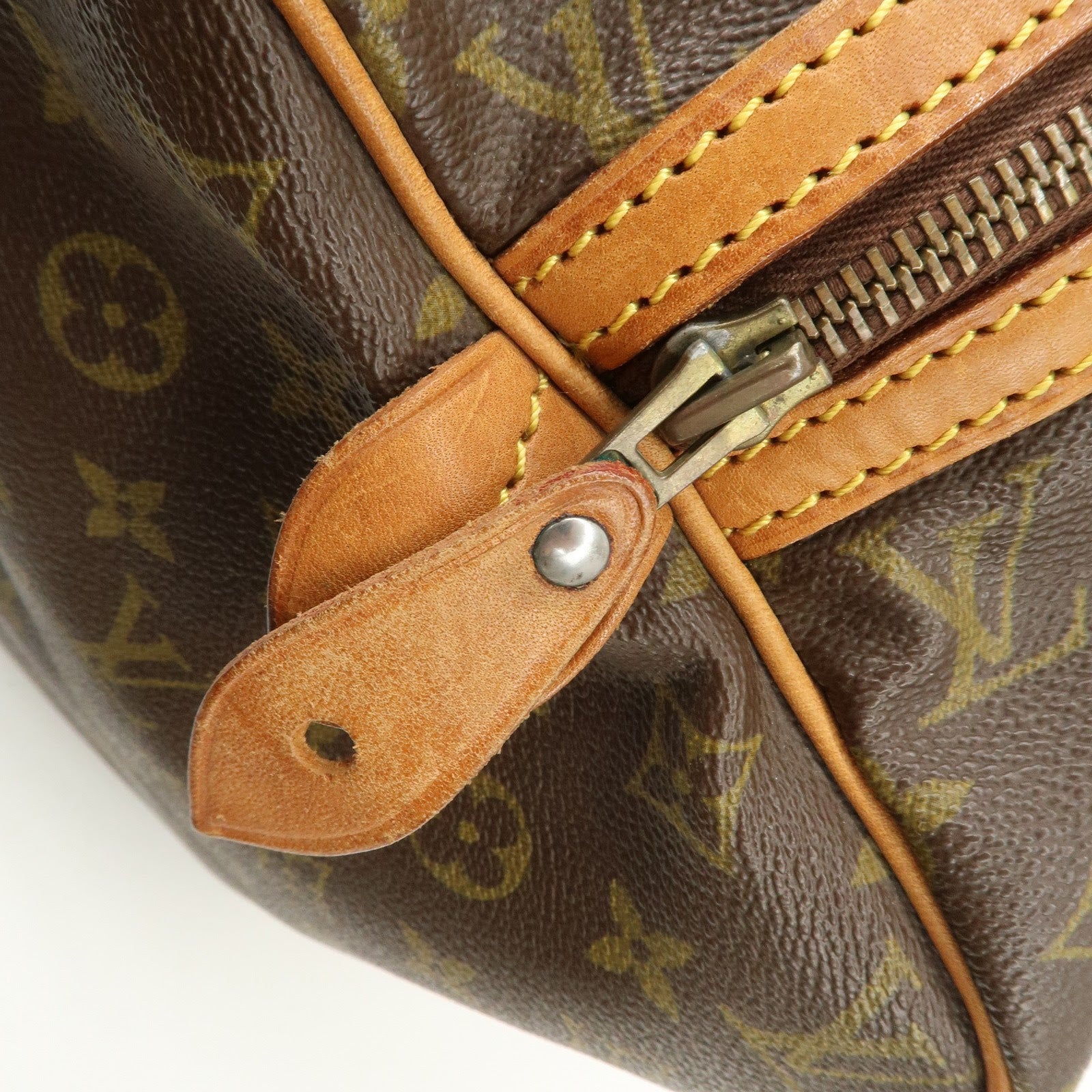 Louis Vuitton Monogram Sac Souple 45 Boston Bag Brown M41624 Used