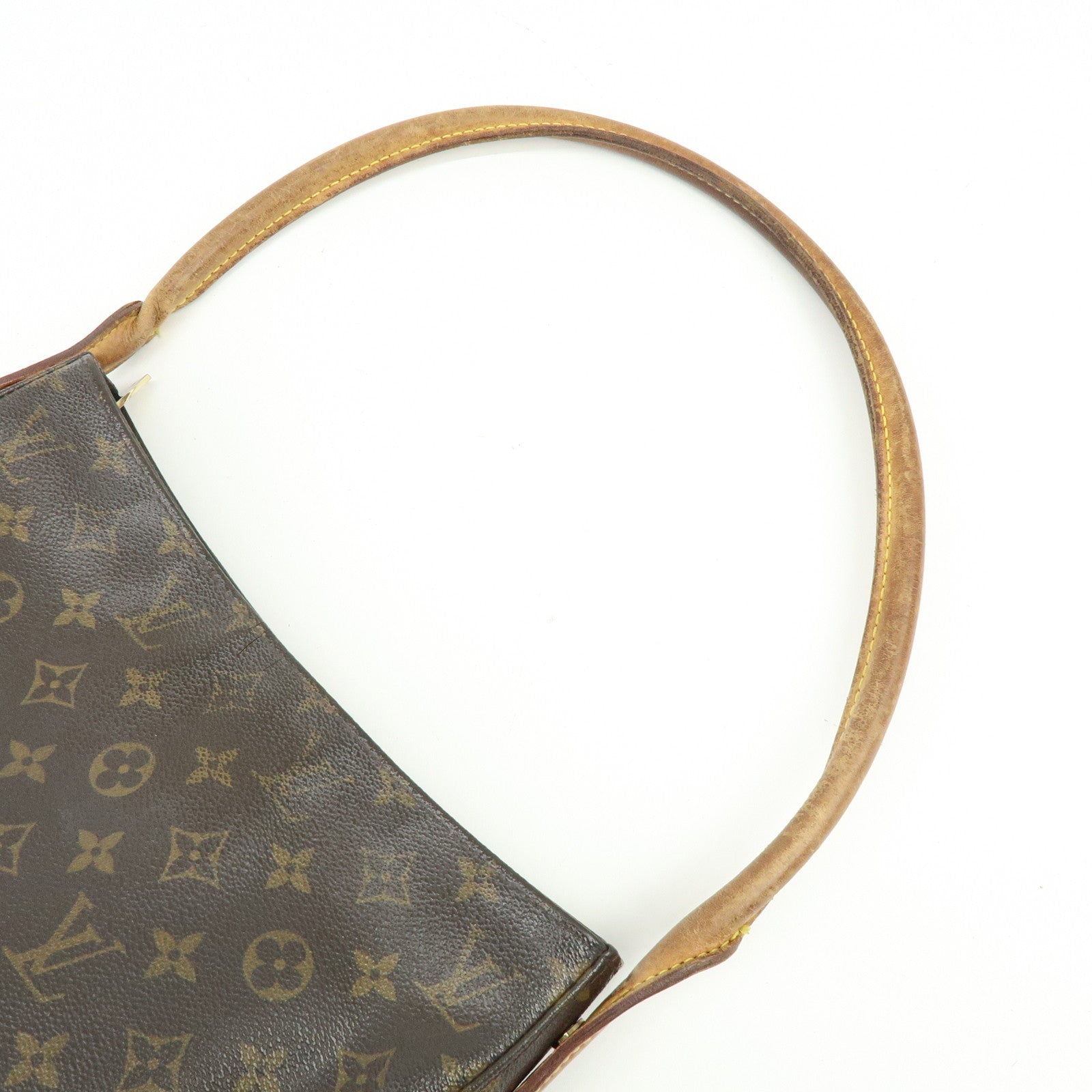 Louis Vuitton Monogram Looping GM Canvas Shoulder Bag Brown M51145