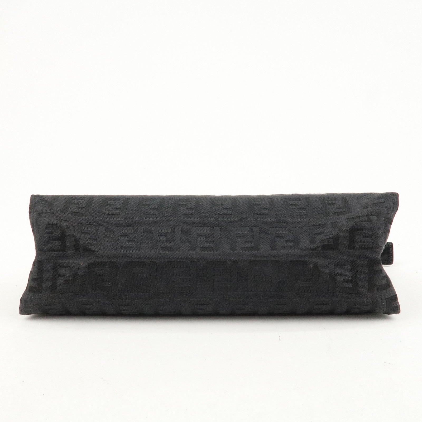 FENDI Set Of 2 Leather Zucchino Canvas Pouch Pink 8N0036 7N0038