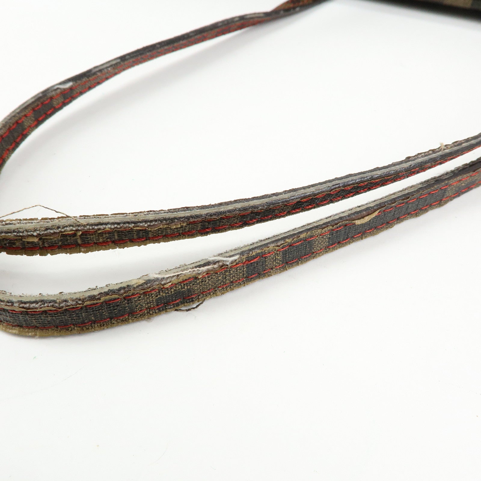 FENDI Zucca PVC Coated Canvas Tote Bag Hand Bag Brown 8BH185