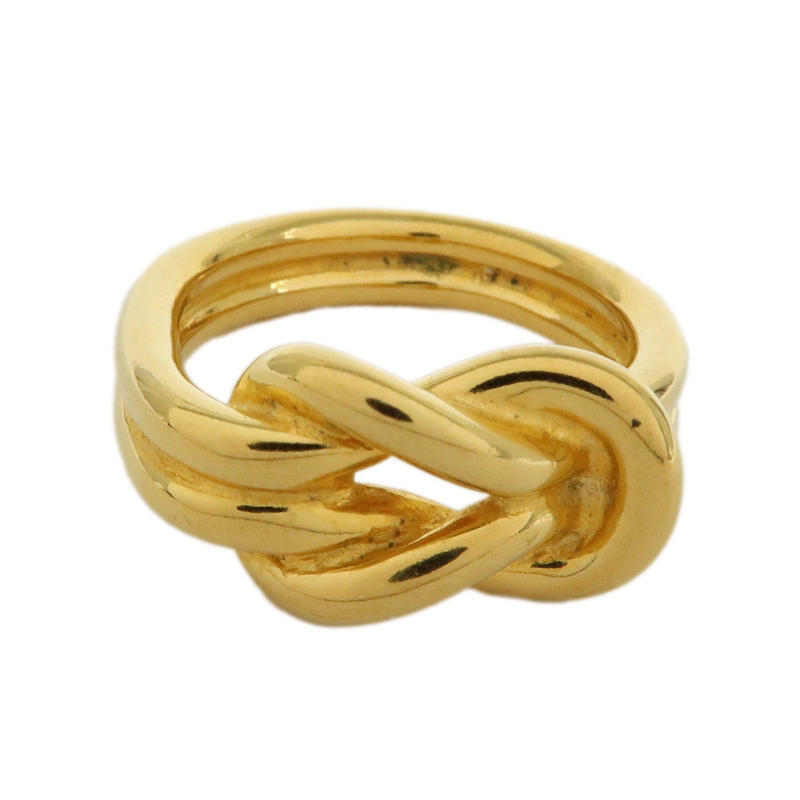 HERMES Atame Metal Scarf Ring Scarf Charm Gold