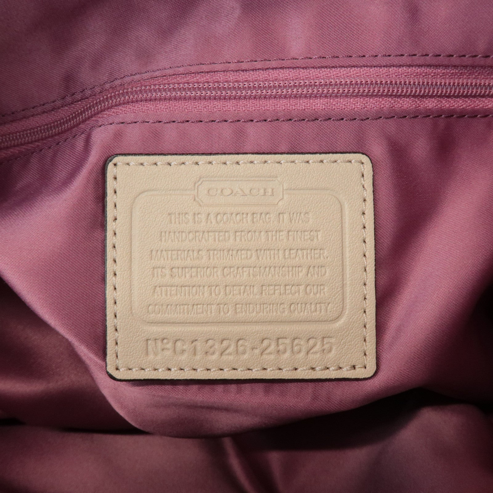 COACH Op Art Satin Leather Shoulder Bag Hand Bag Gold Beige