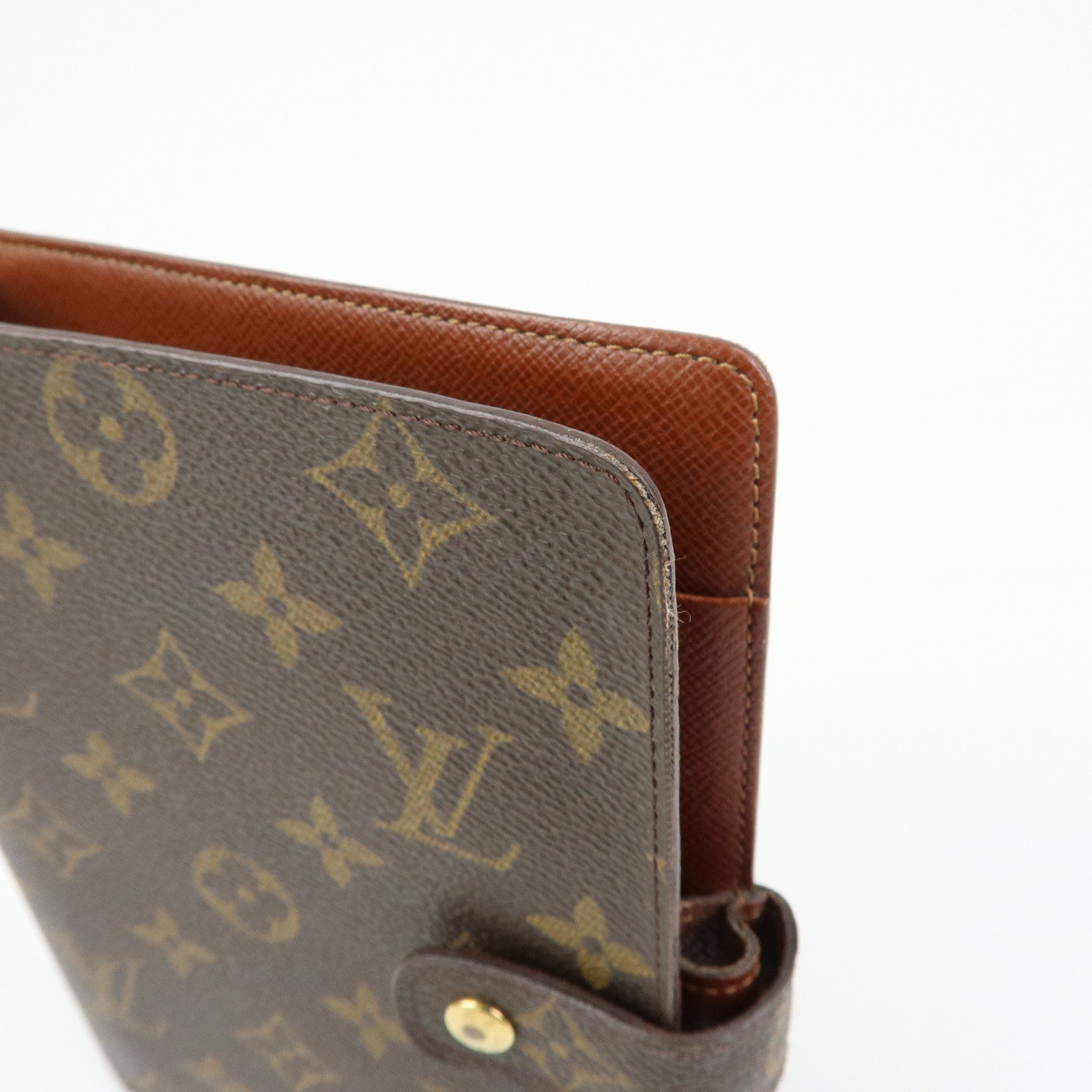 Louis Vuitton Monogram Agenda MM Planner Cover Brown R20105