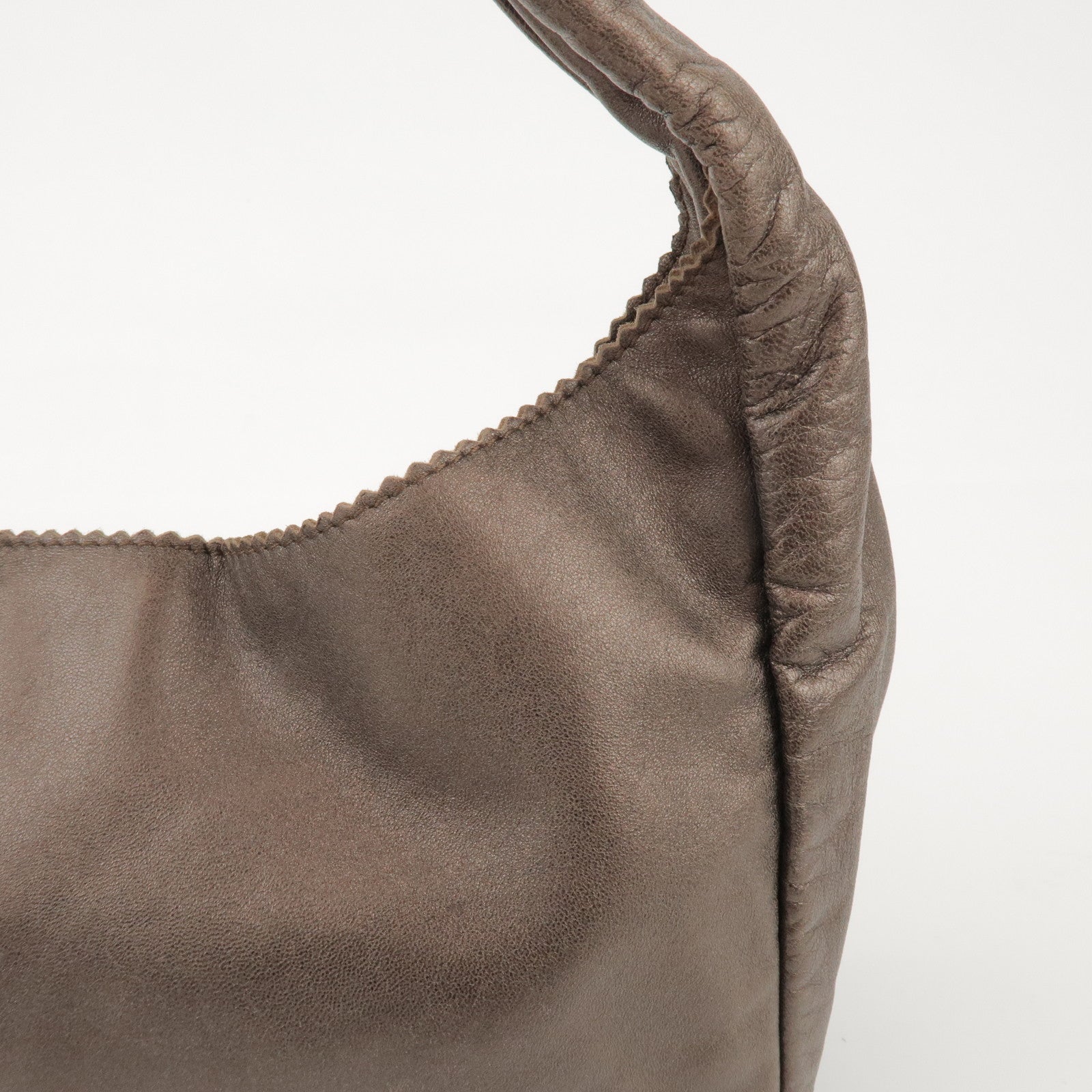 LOEWE Anagram Leather Shoulder Bag Hand Bag Bronze