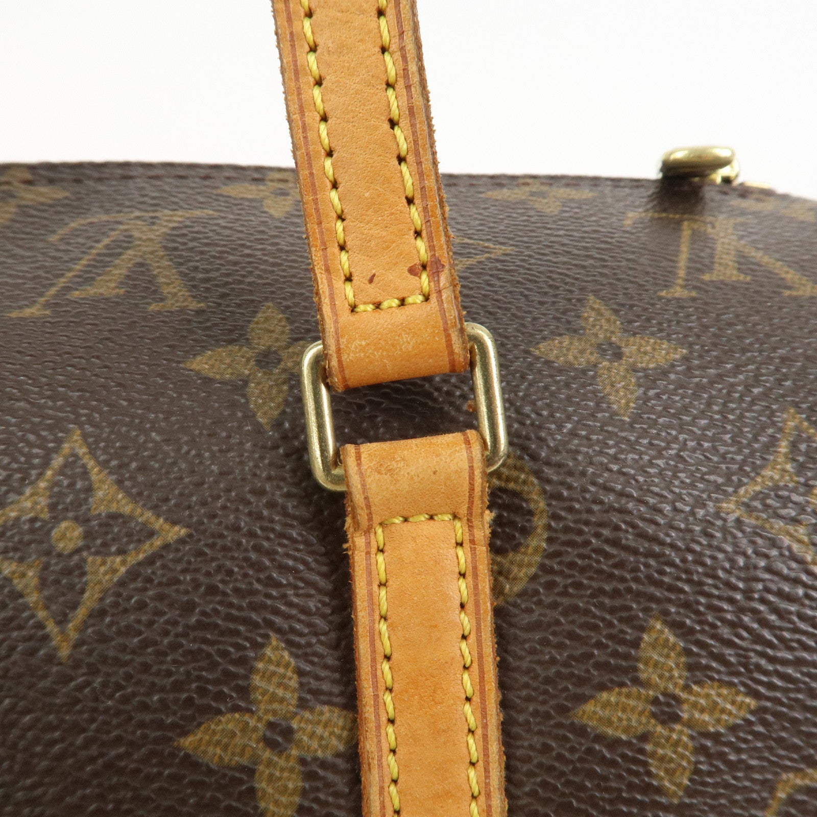 Louis Vuitton Monogram Papillon 30 Hand Bag Brown M51385