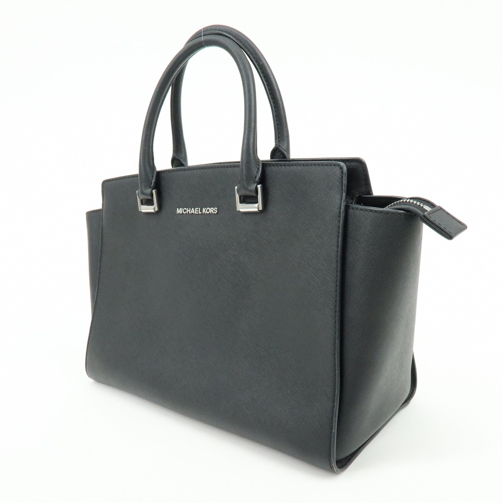MICHAEL KORS Leather 2Way Bag Hand Bag Shoulder Bag Black