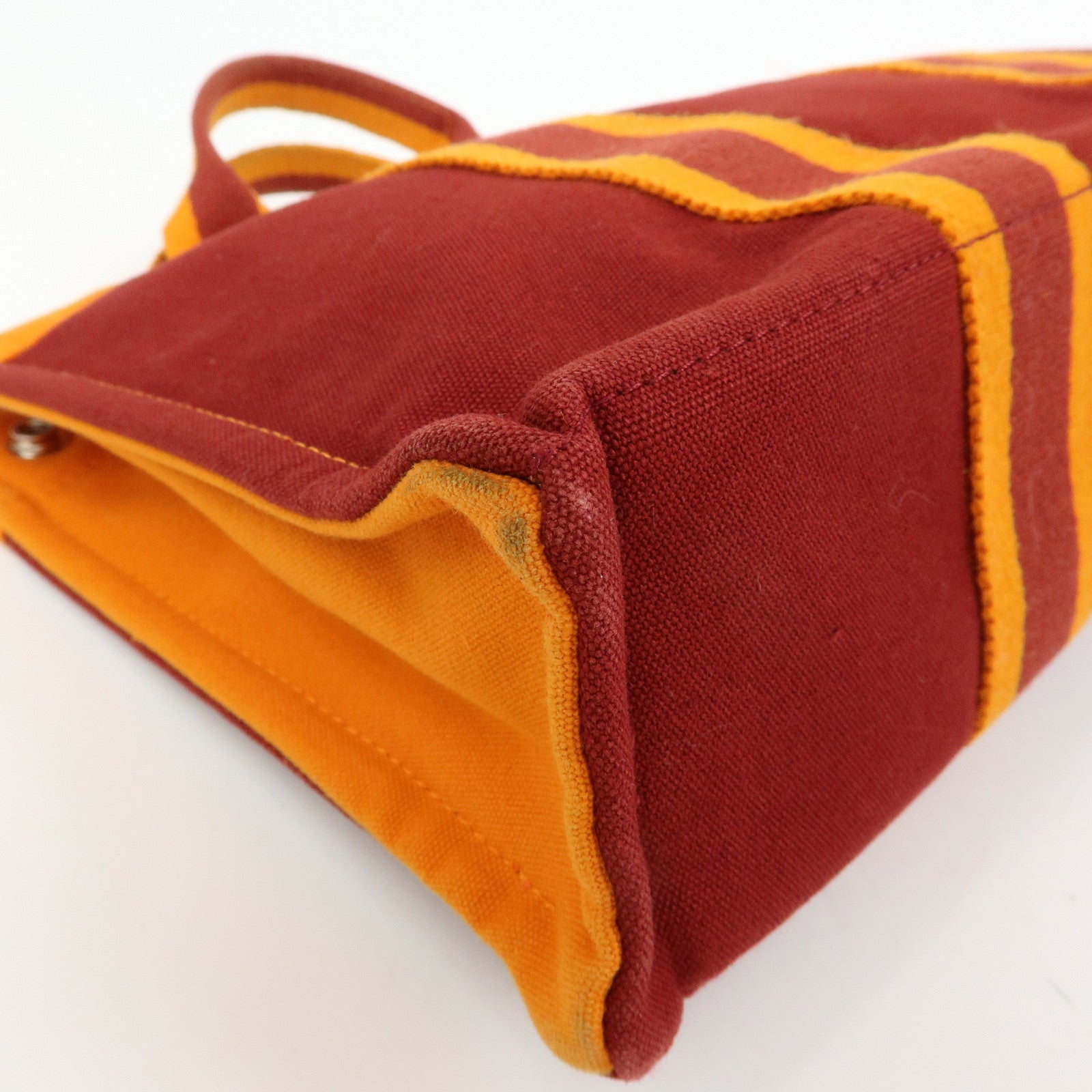 HERMES Fourre Tout PM Tote Bag FRENCH FESTIVAL OF HAWAII Red Brown