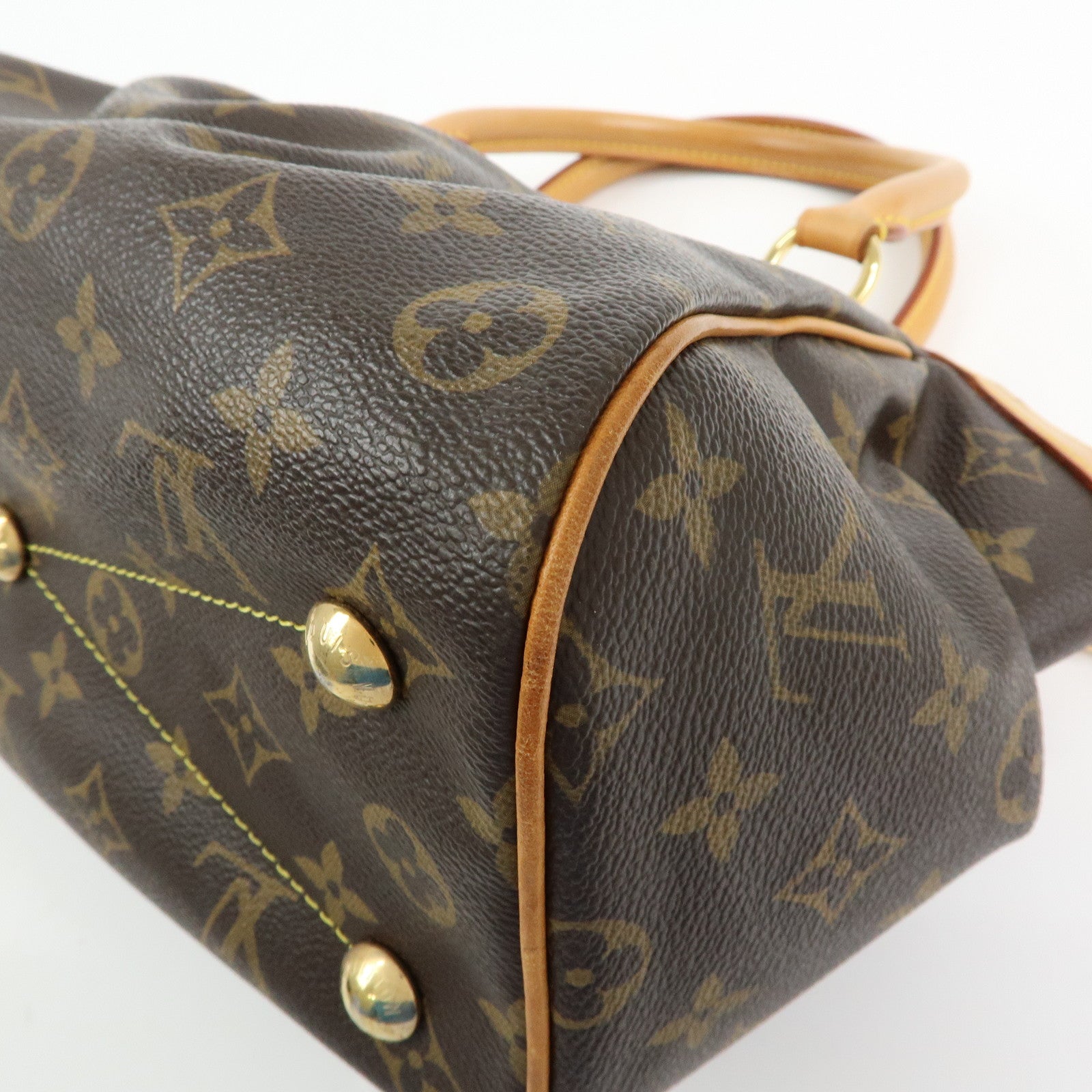 Louis Vuitton Monogram Tivoli PM Hand Bag Shoulder Bag Brown M40143
