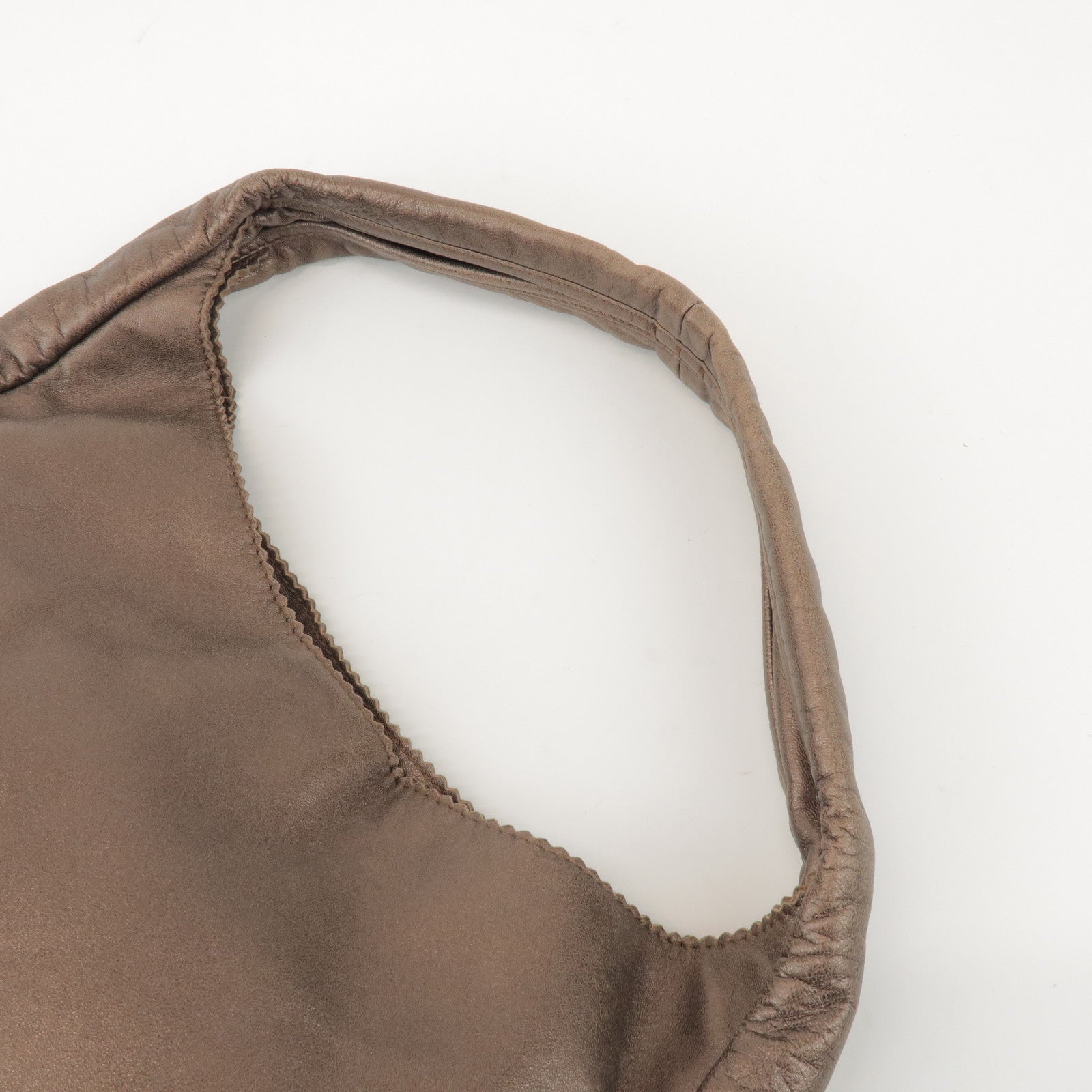 LOEWE Anagram Leather Shoulder Bag Hand Bag Bronze