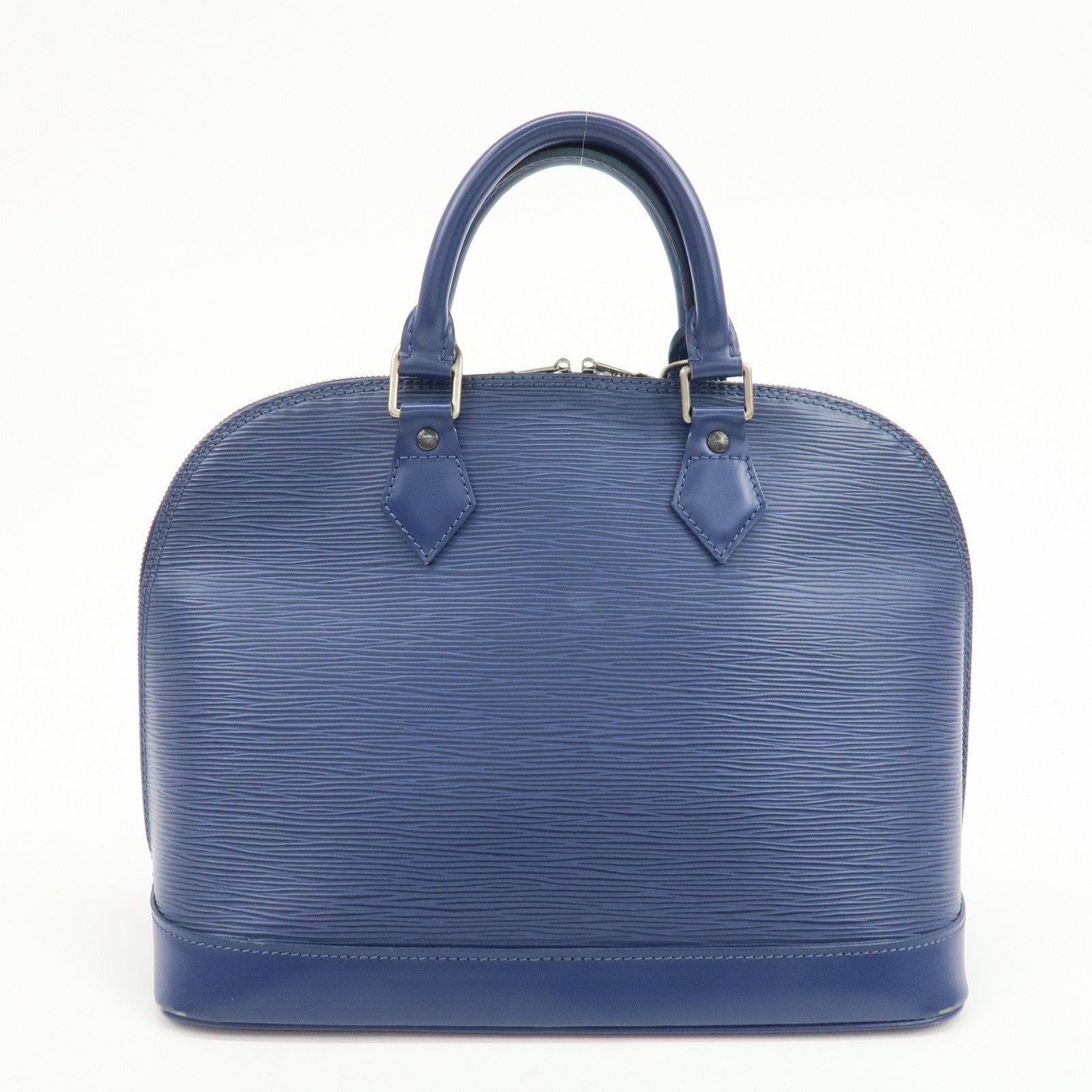 Louis Vuitton Epi Leather Alma PM Hand Bag Myrtille Blue M5214G