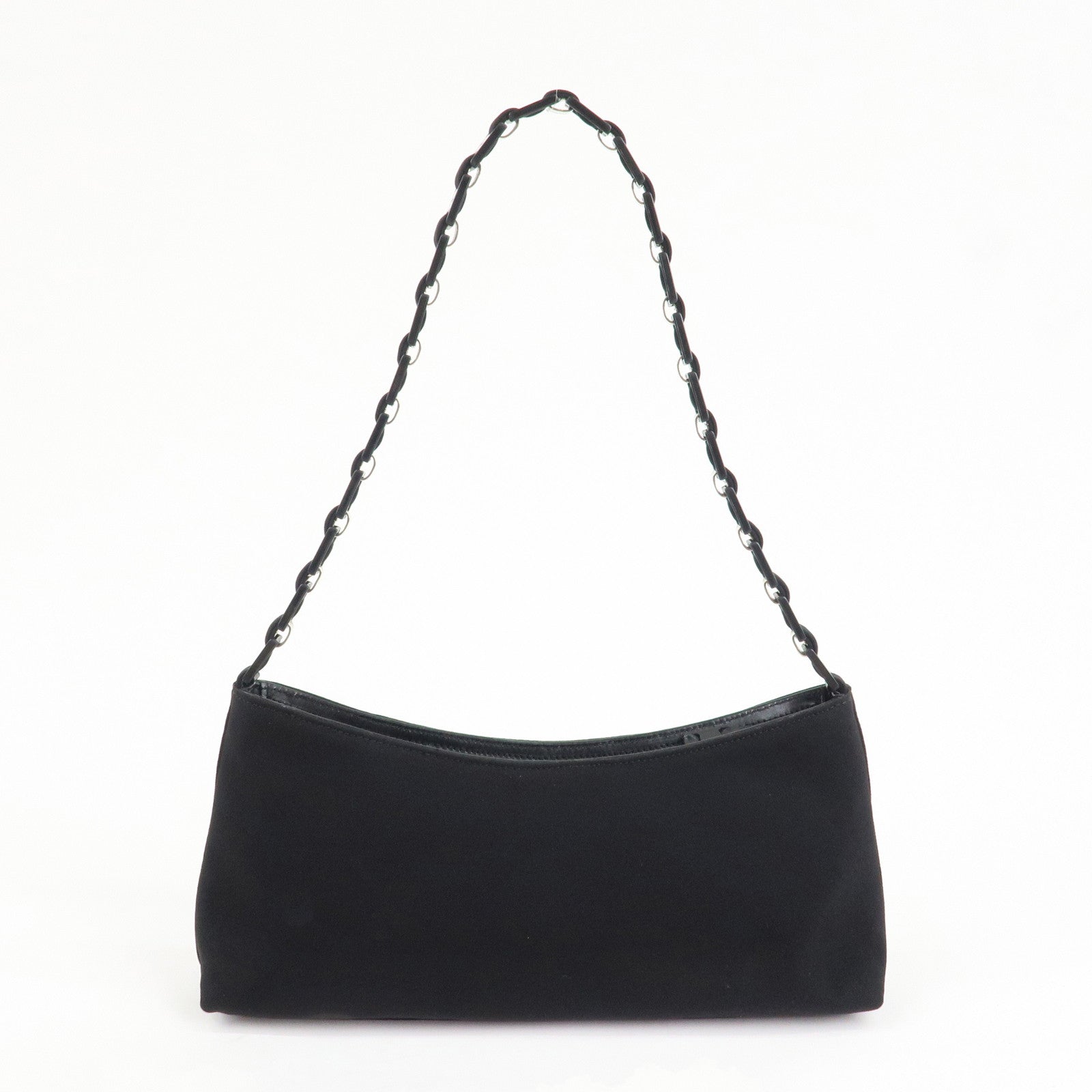 Ferragamo Nylon Shoulder Bag Hand Bag Black D21 9659