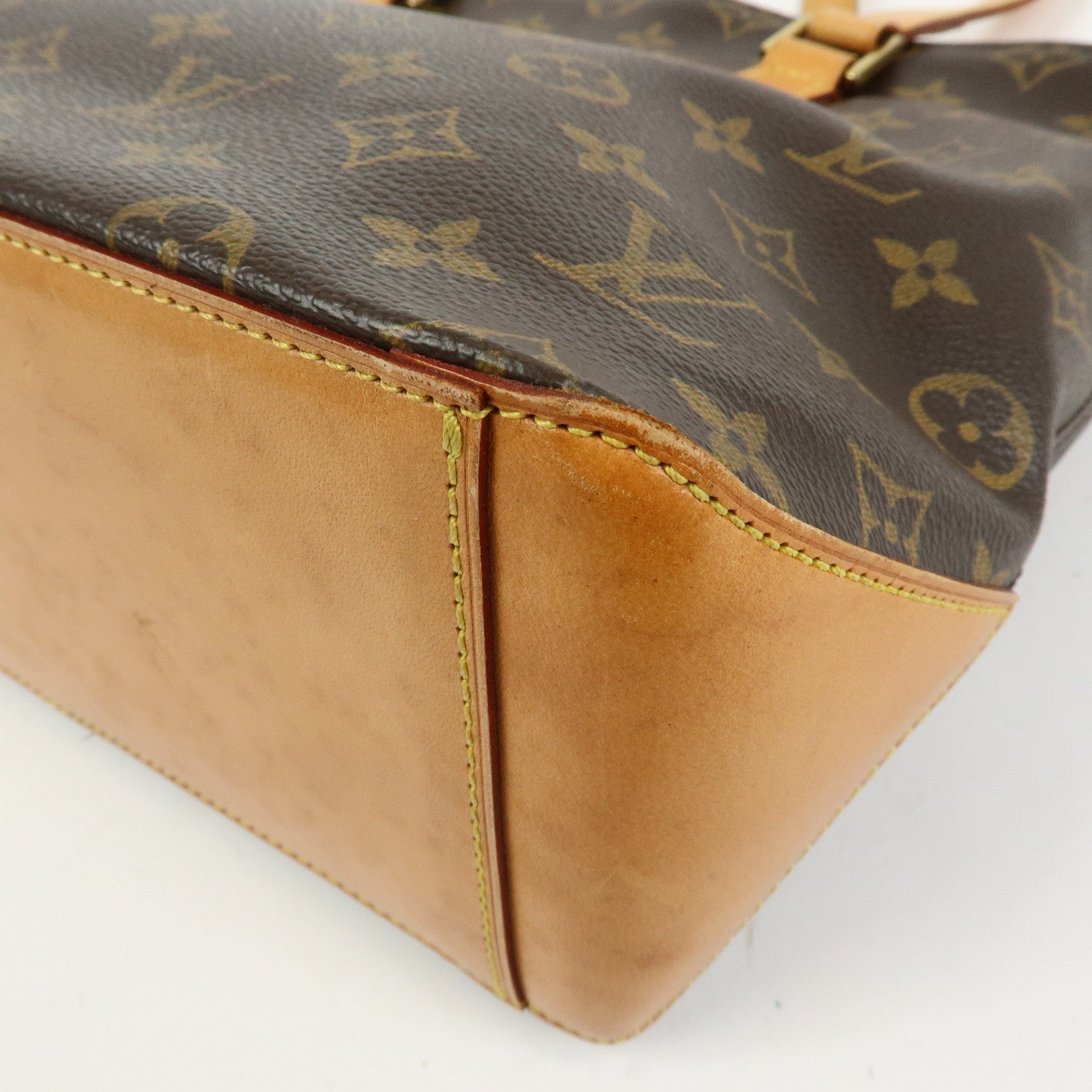Louis Vuitton Monogram Cabas Piano Tote Bag Hand Bag Brown M51148