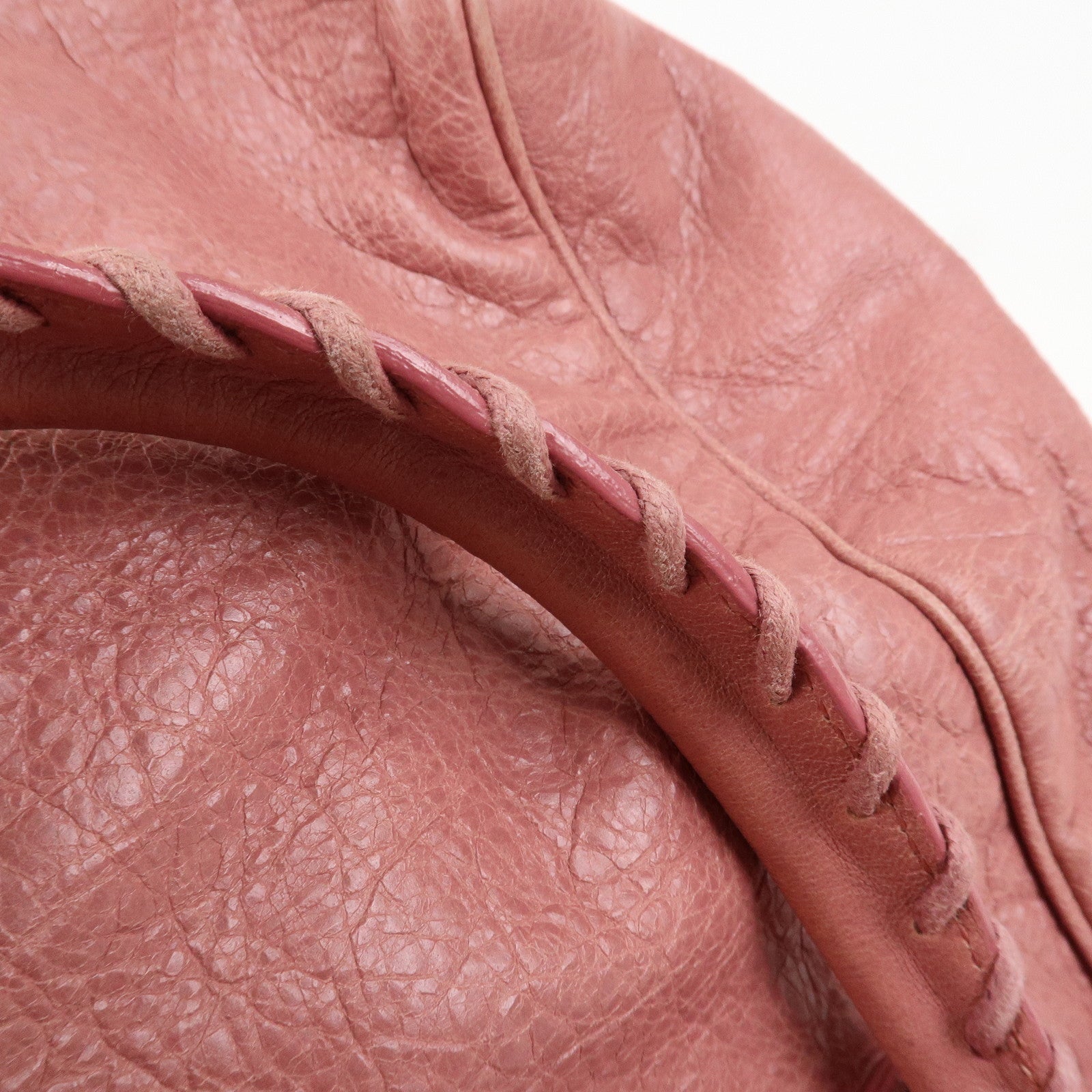 BALENCIAGA The Sunday Leather Tote Bag Hand Bag Pink 228750