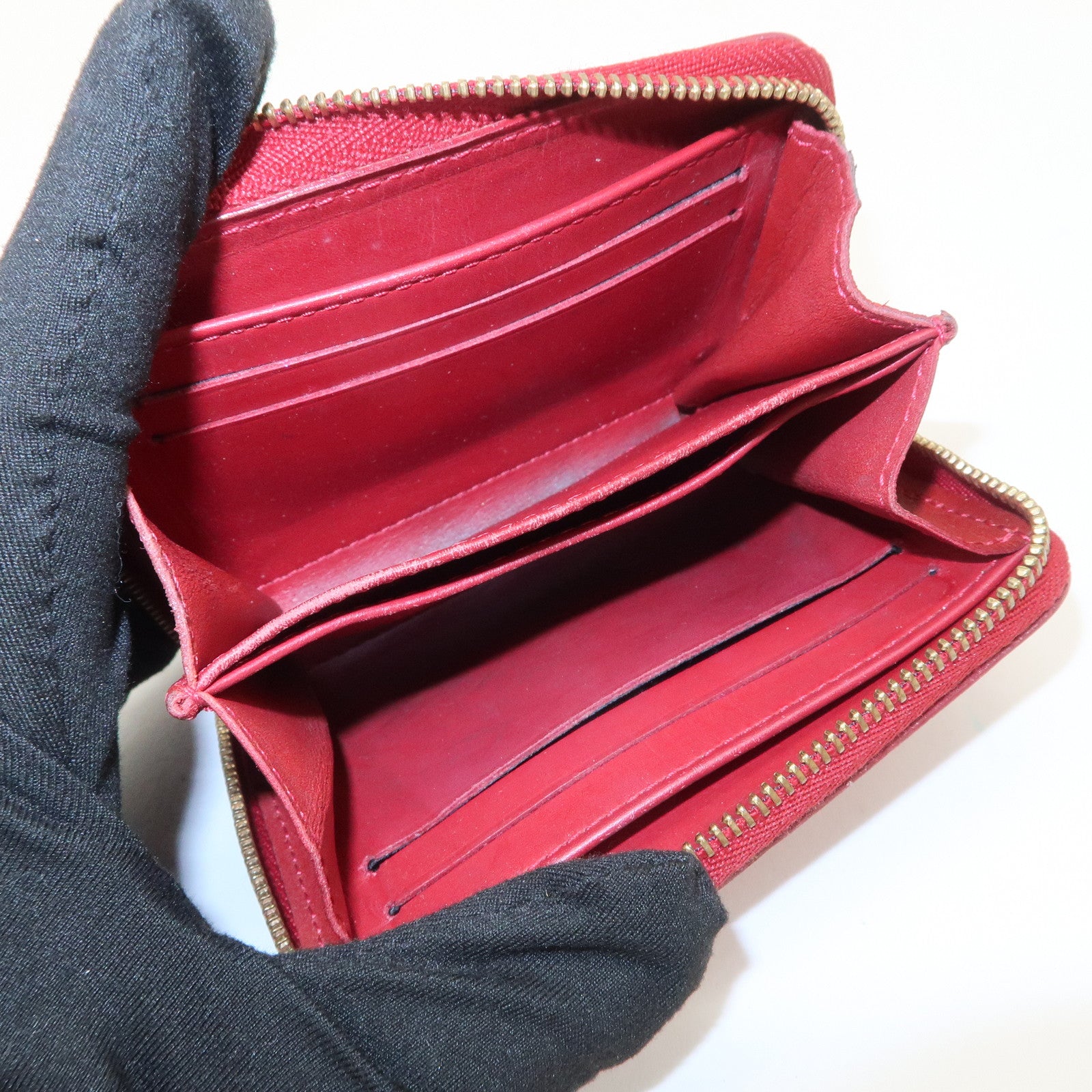 Louis Vuitton Monogram Vernis Zippy Coin Purse Pomme d'Amour M93608