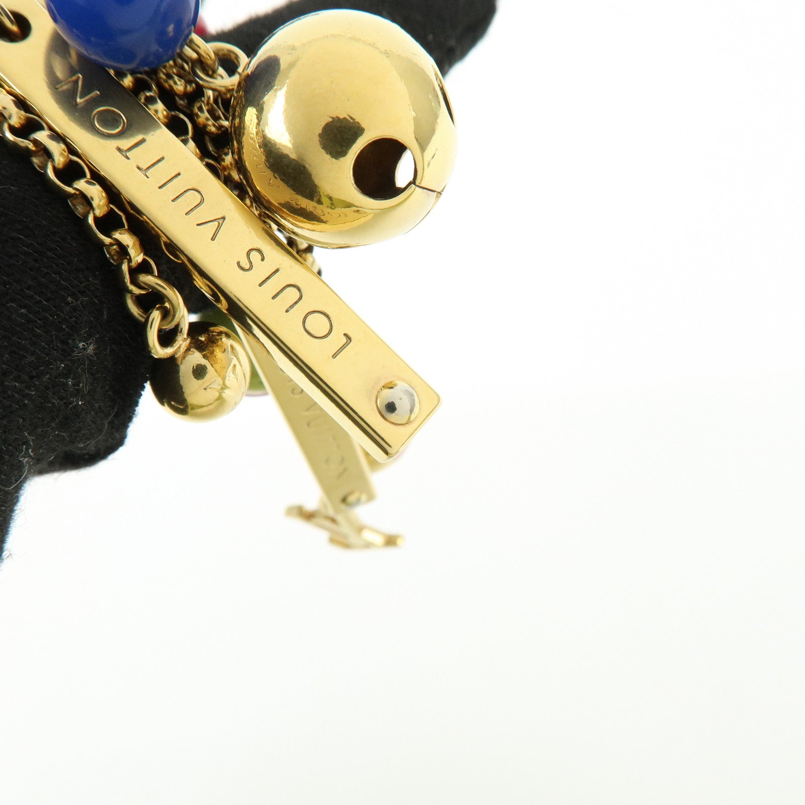 Louis Vuitton Porte Cles Grelots Bag Charm Metal Gold M62227