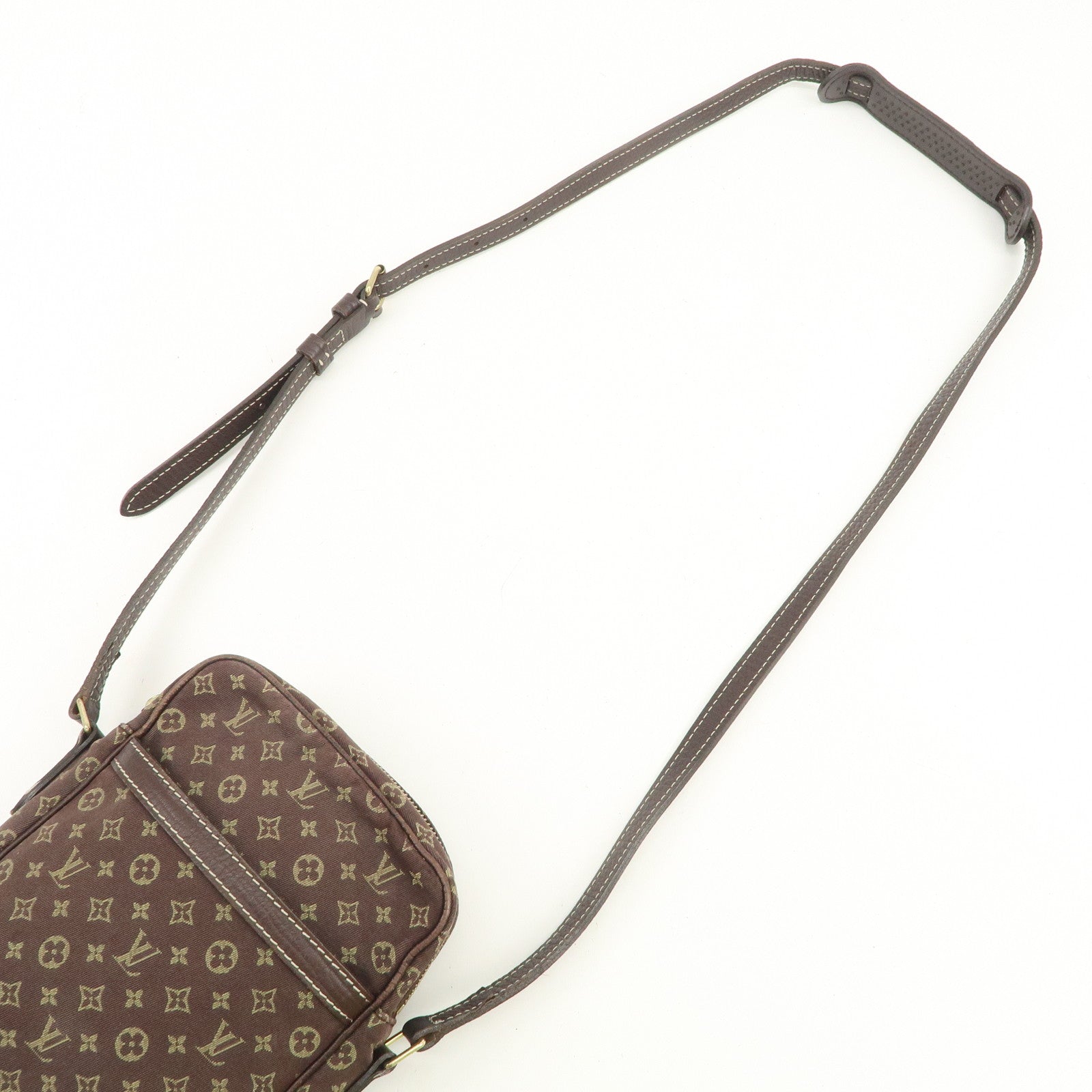Louis Vuitton Monogram Mini Lin Danube Shoulder Bag Brown M95228