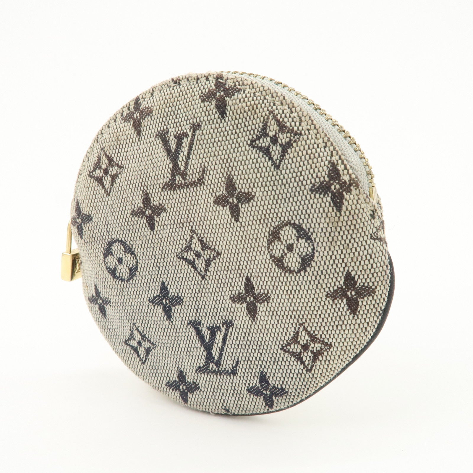Louis Vuitton Monogram Mini Porte Monnaie Coin Case Blue M92640