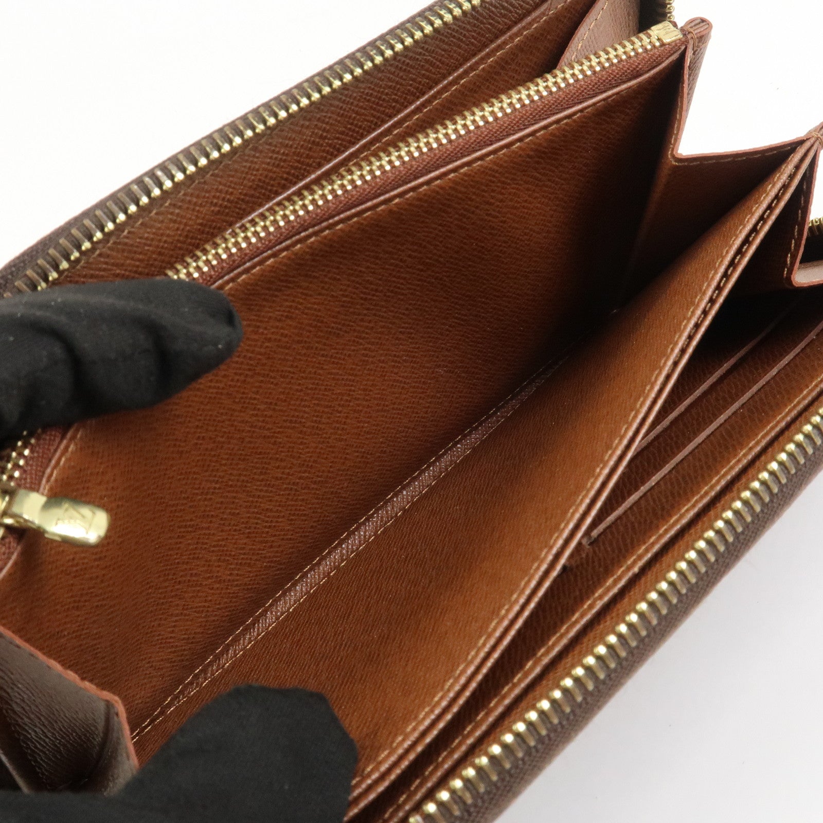 Louis Vuitton Monogram Canvas Zippy Long Wallet Brown M60017