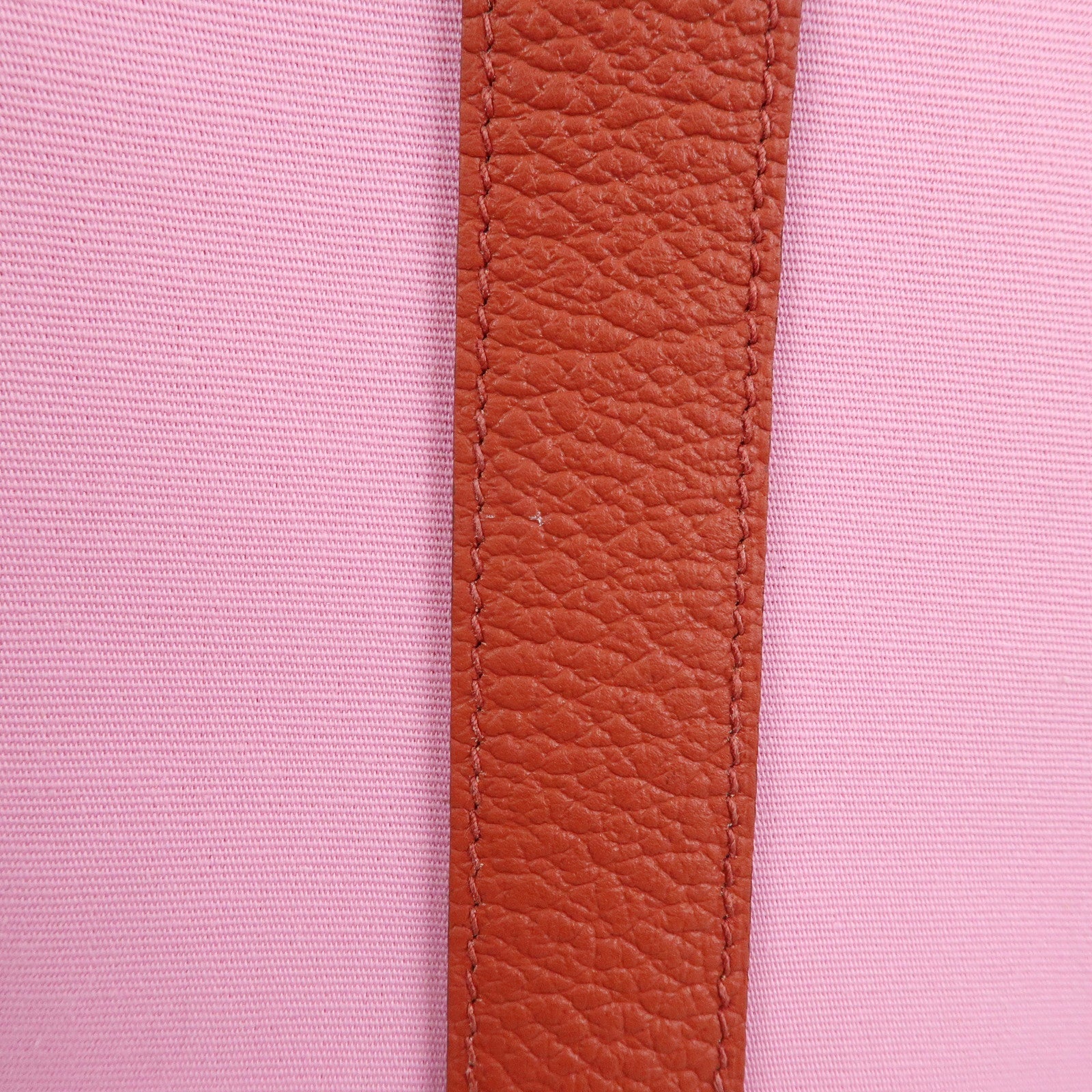 HERMES Garden File PM Y Stamped Toile Militaire Leather 2Way Bag