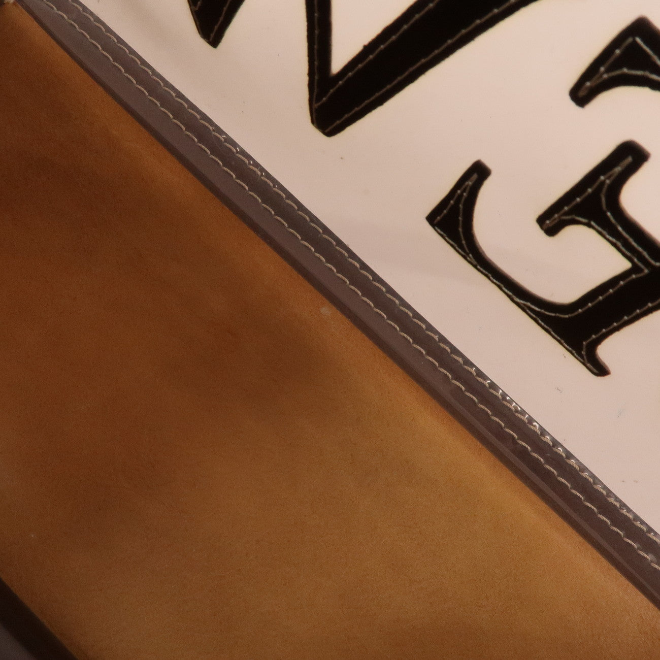 LOEWE Anagram PVC Leather Tote Bag Shoulder Bag Brown