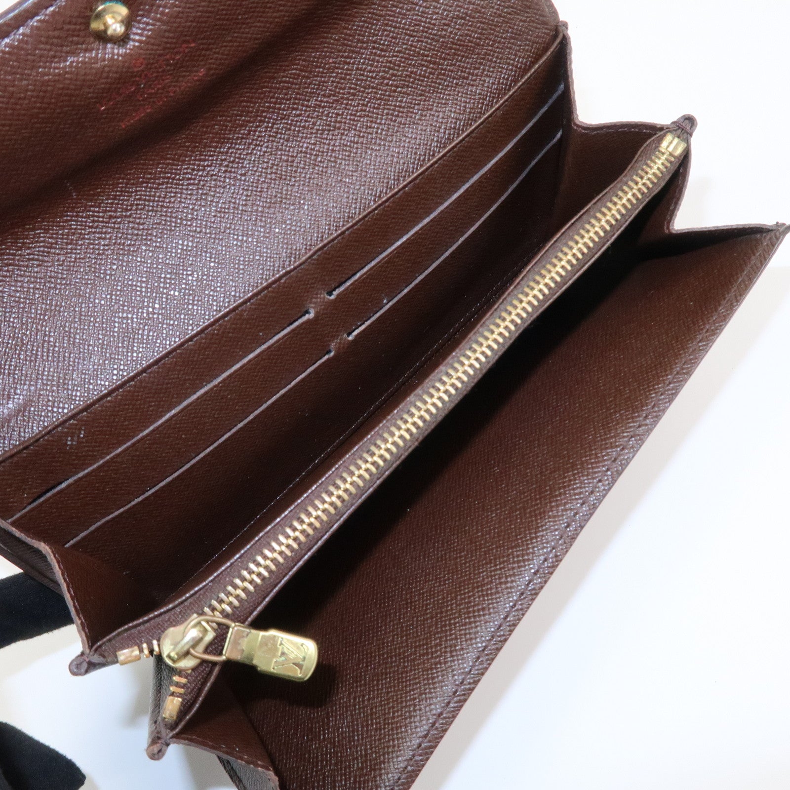 Louis Vuitton Damier Ebene Portefeuille Sarah Long Wallet N61724