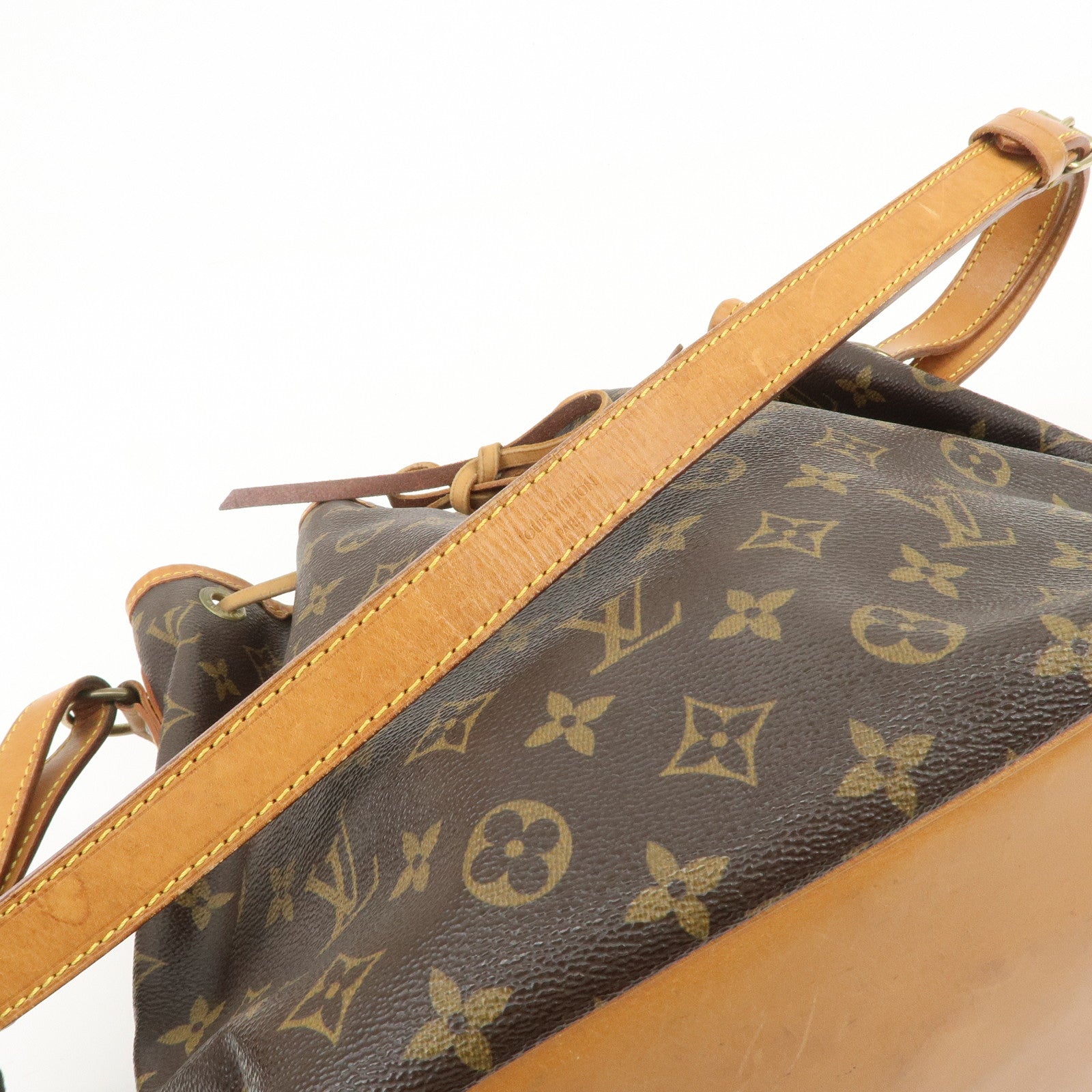 Louis Vuitton Monogram Petit Noe Shoulder Bag Brown M42226