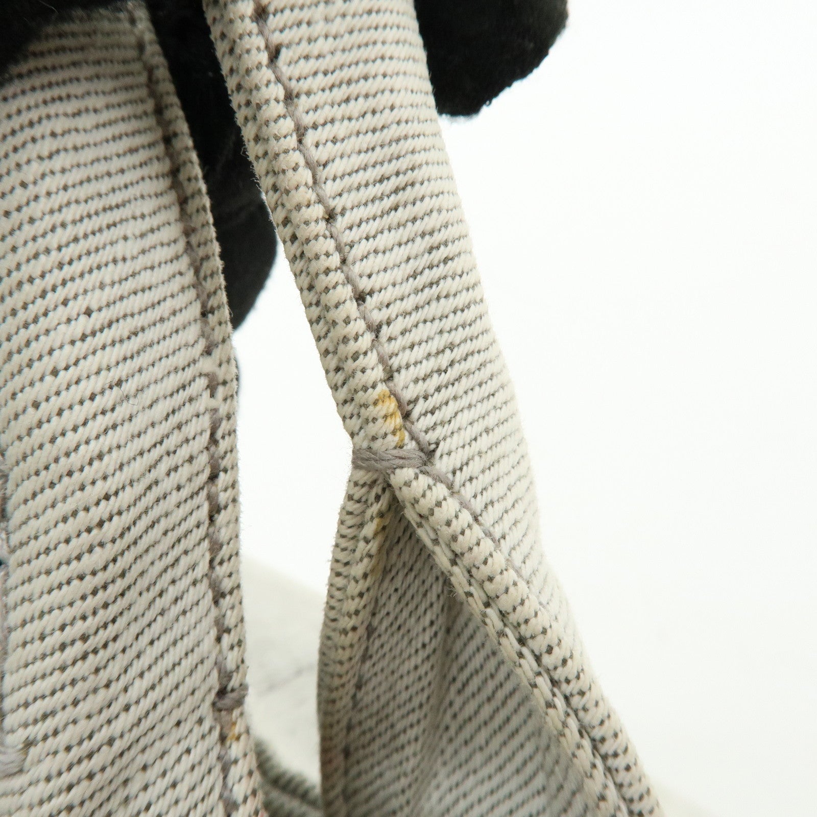 PRADA Canapa Mini Denim 2Way Bag Hand Shoulder Bag Gray 1BG439