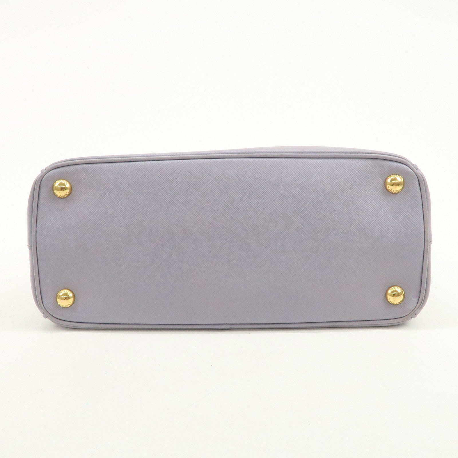 PRADA Traingle Logo Galleria 2Way Shoulder Hand Bag Lavender 1BA863