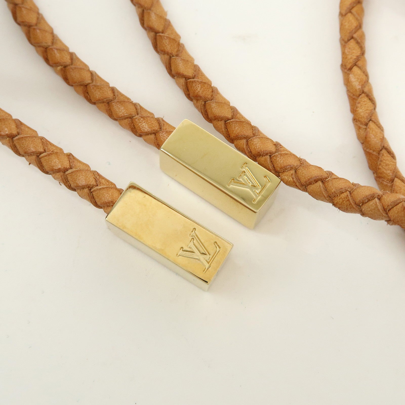 Louis Vuitton Ceinture VVN Tresse Leather Belt Natural M67302