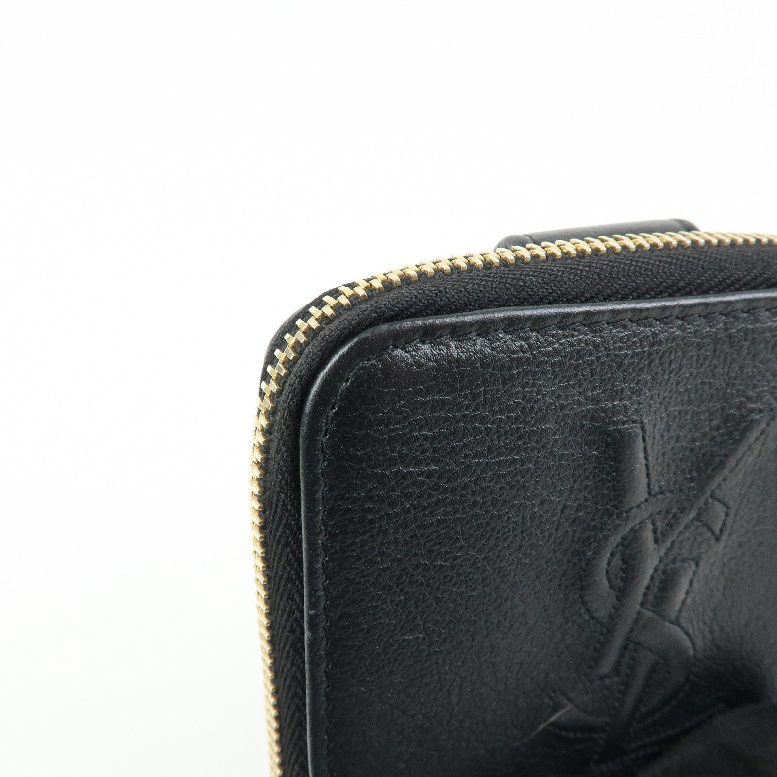 SAINT LAURENT PARIS Casandra Calf Leather Compact Wallet 568985