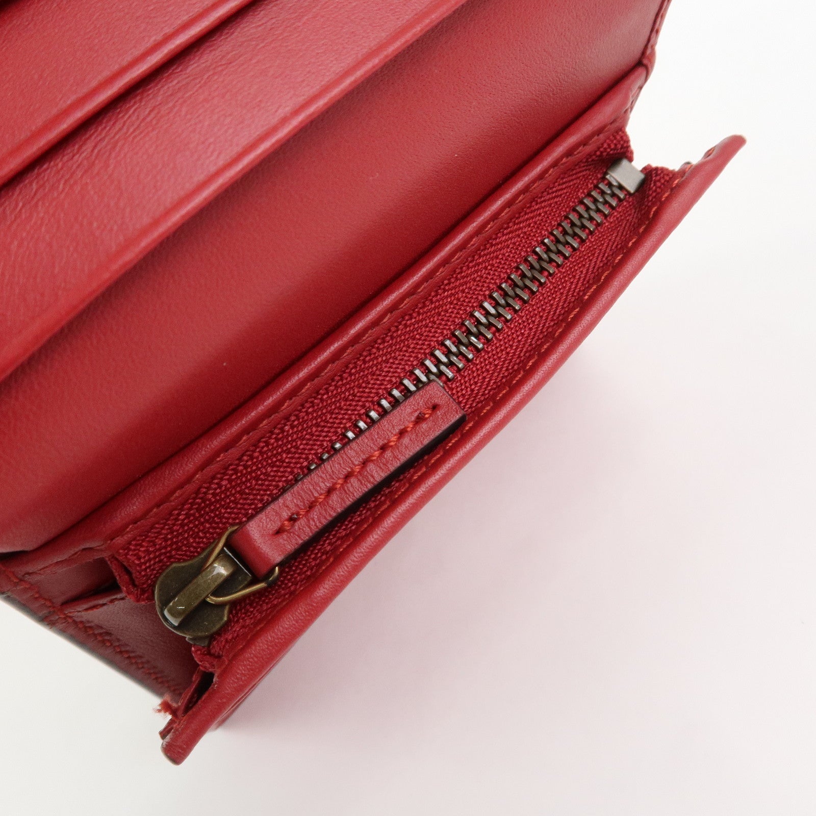 GUCCI Interlocking G GG Supreme Cherry Compact Wallet Beige 476050