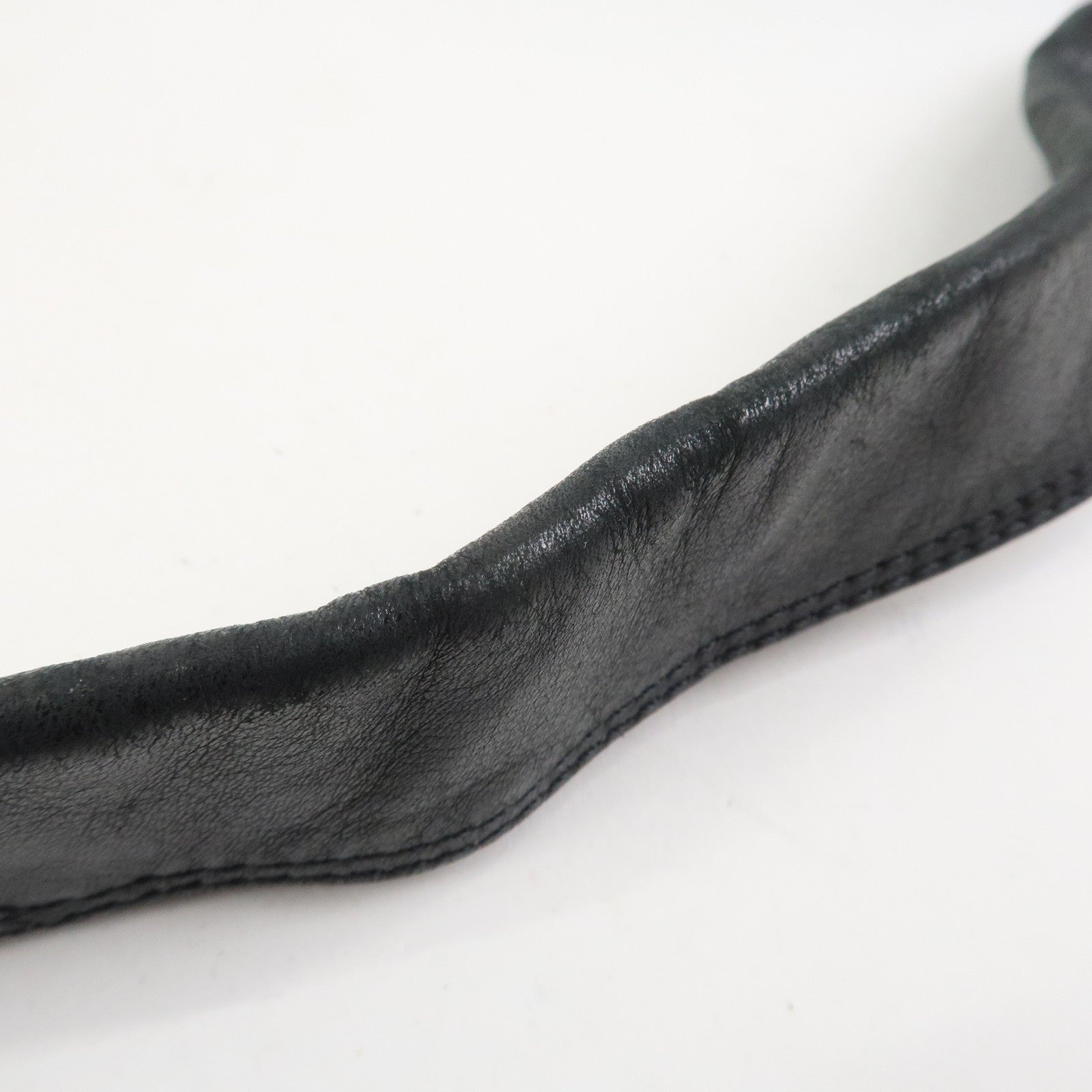 CHANEL Lamb Skin Shoulder Bag Crossbody Bag Black