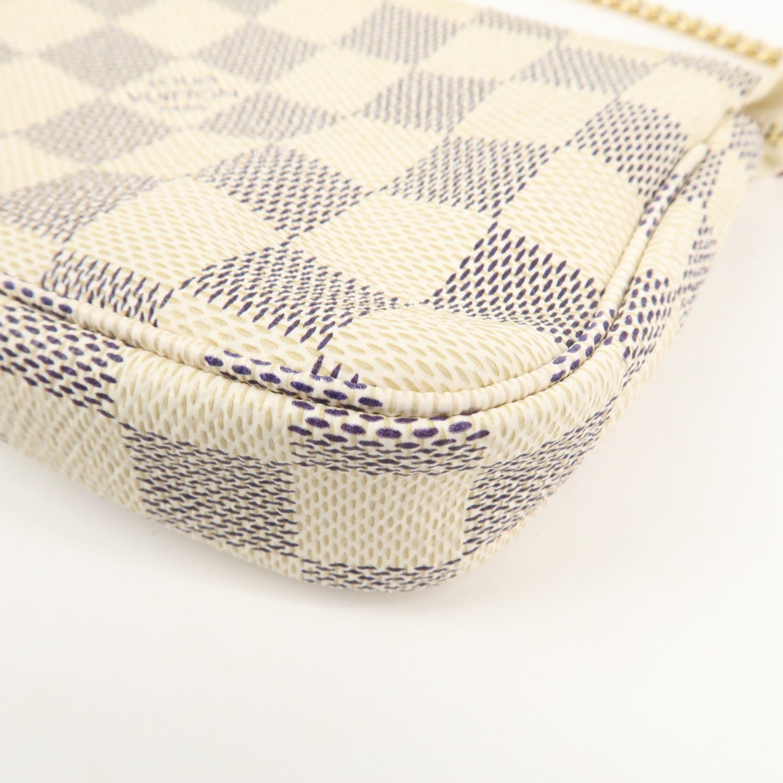Louis Vuitton Damier Azur Mini Pochette Accessoires Pouch N58010 Used