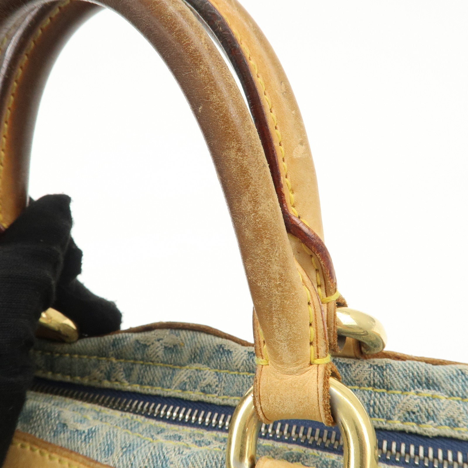 Louis Vuitton Monogram Denim Neo Speedy Boston Bag Blue M95019 Used