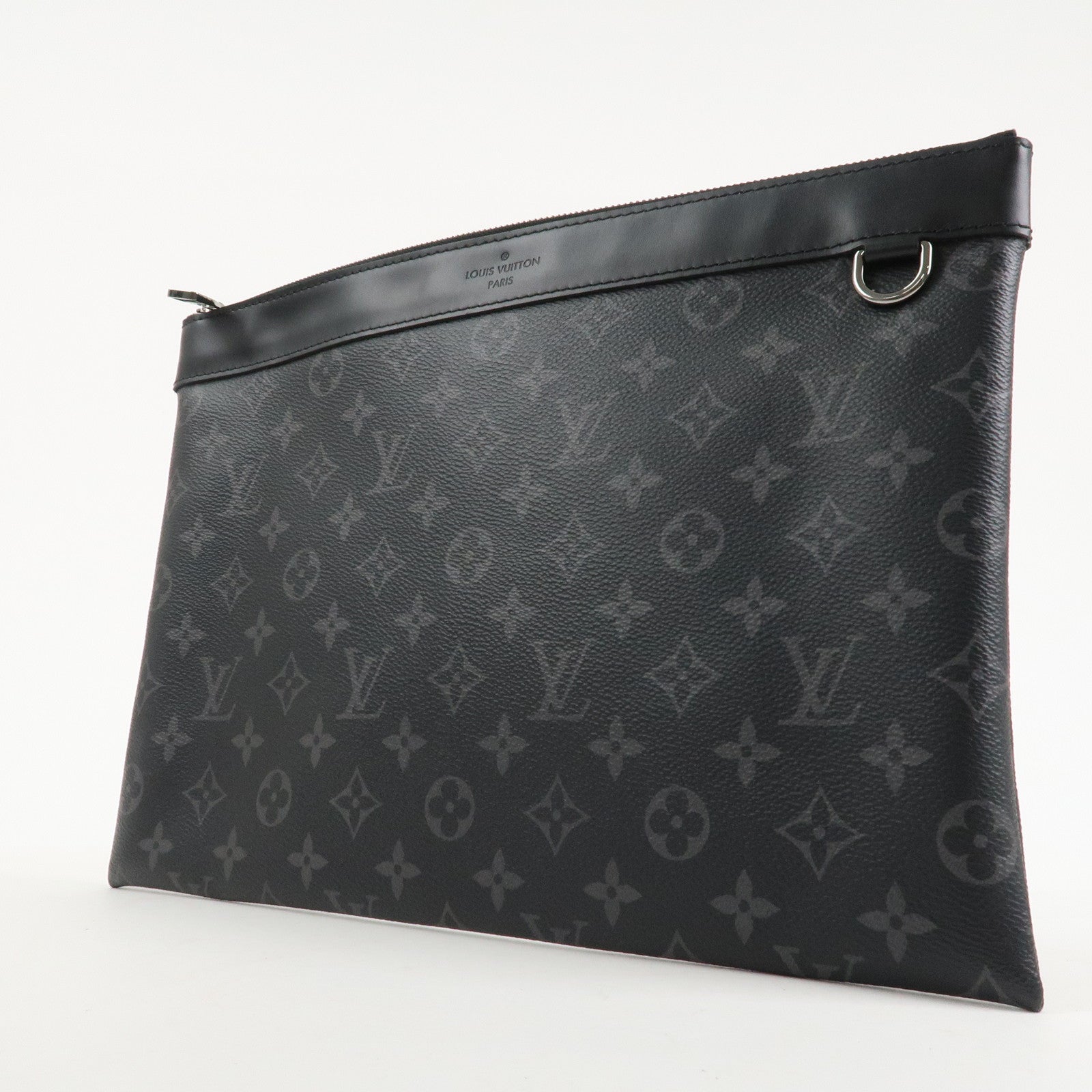 Louis Vuitton Monogram Eclipse Pochette Discovery Clutch Bag M62291