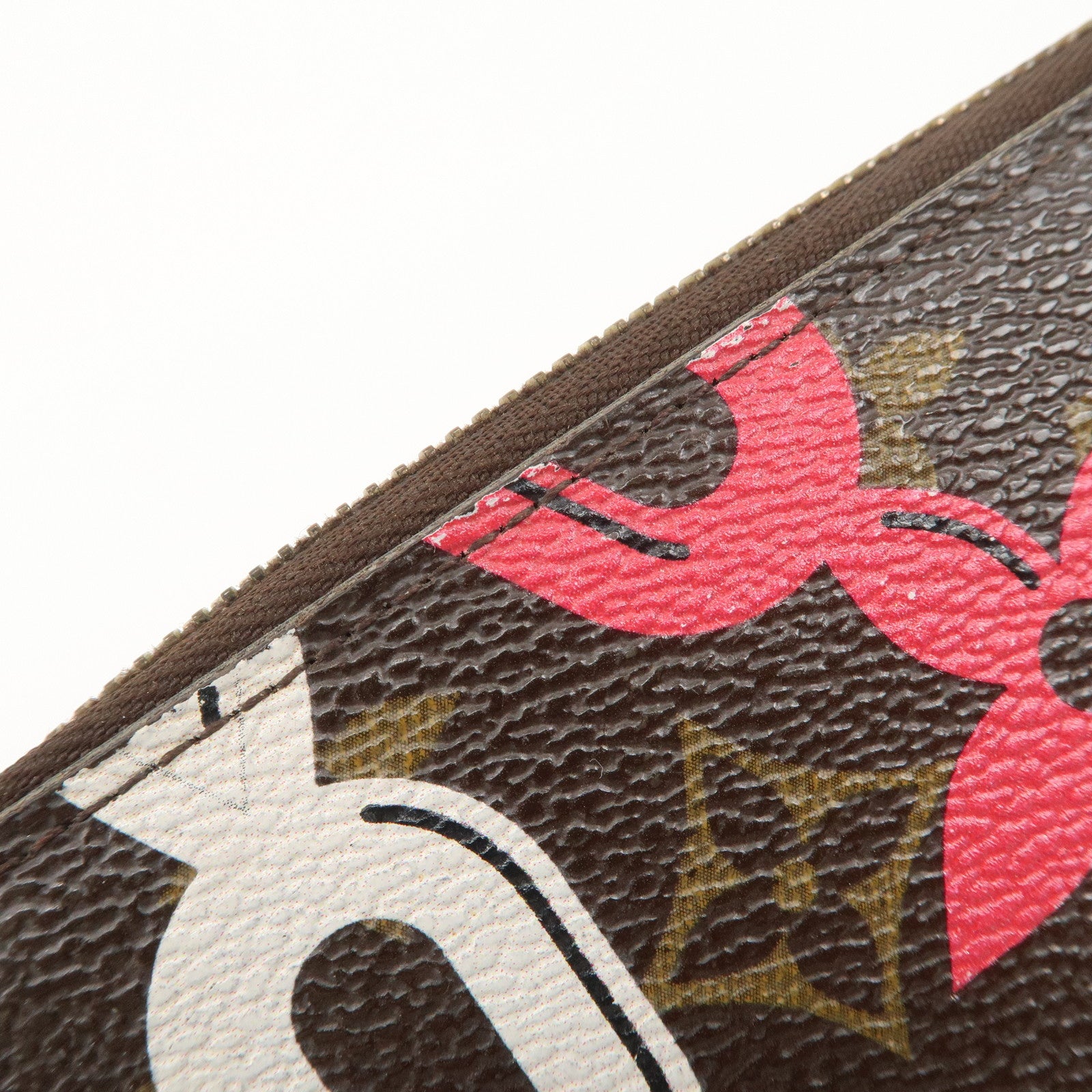 Louis Vuitton Monogram Canvas Bay Zippy Long Wallet Brown M41905 Used