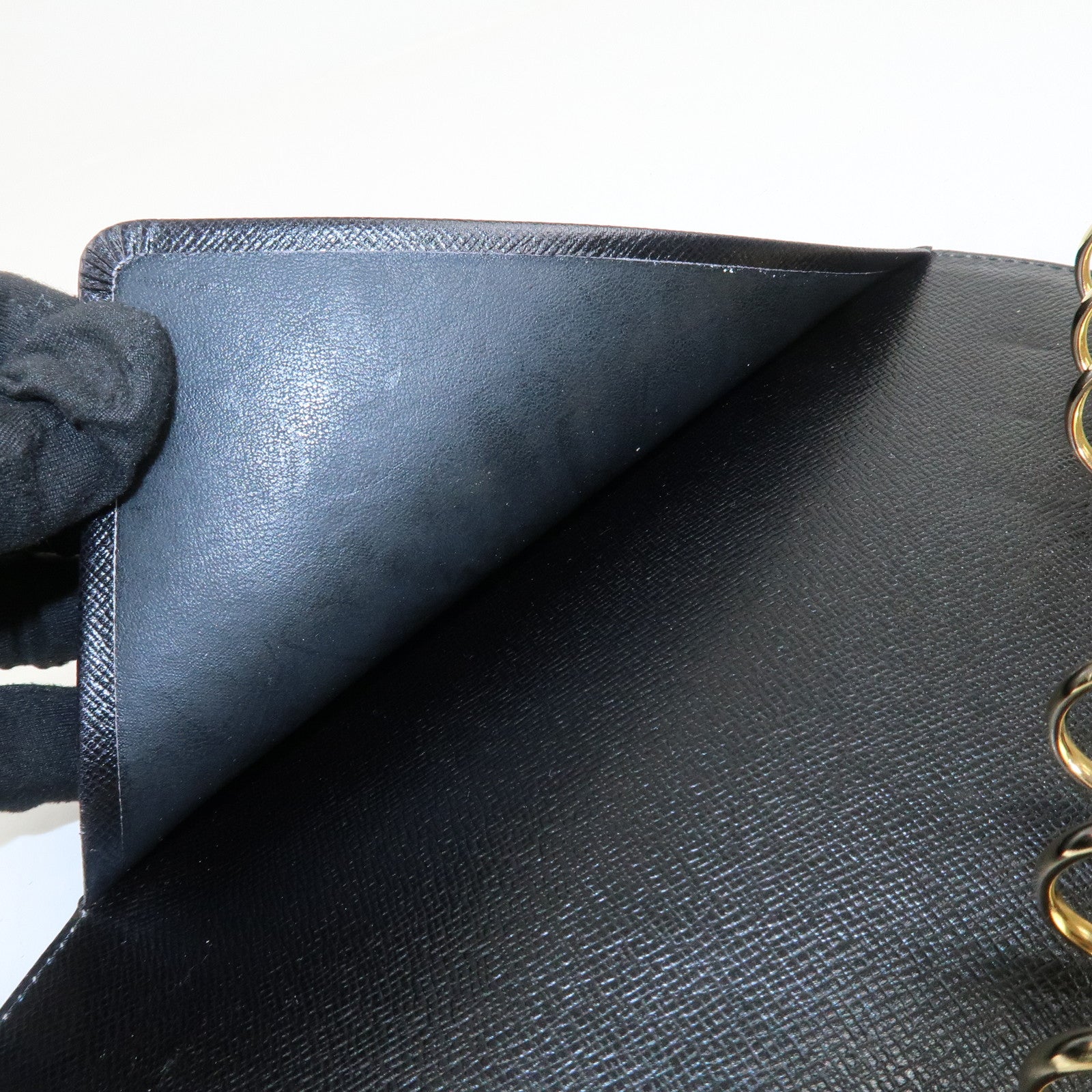 Louis Vuitton Epi Agenda MM Planner Cover Toledo Blue R20045