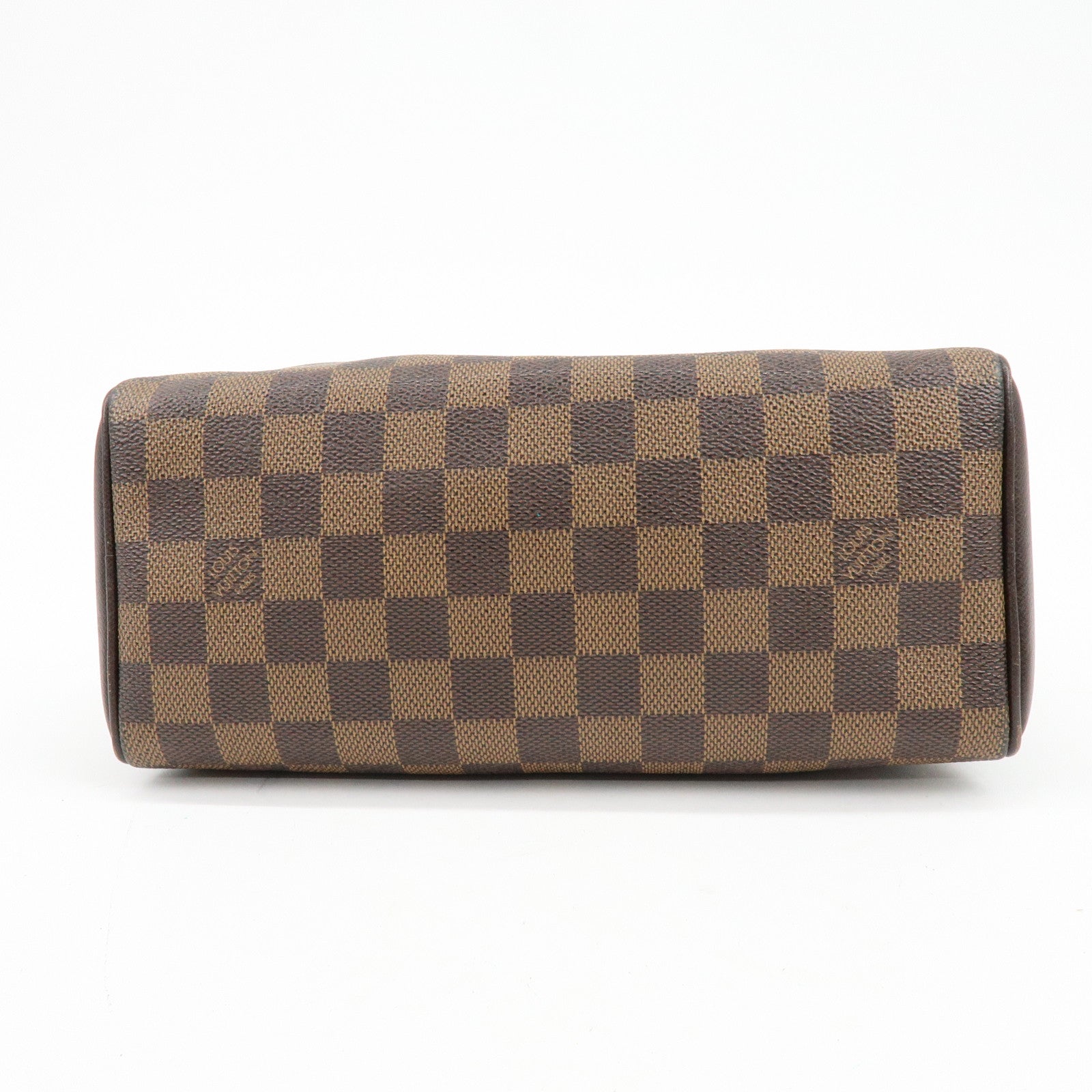 Louis Vuitton Damier Canvas Leather Triana Hand Bag Ebene N51155
