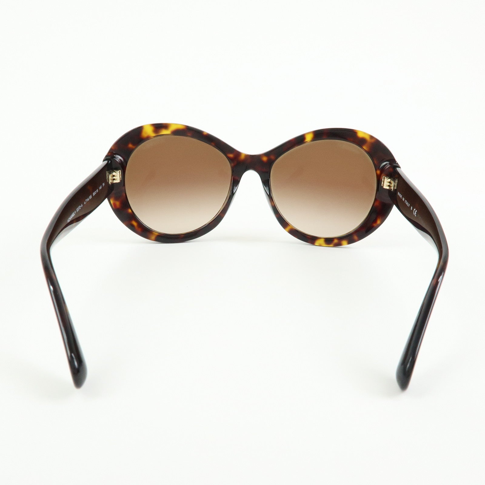 CHANEL COCO Mark Plastic Sunglasses Brown 5372-A 56□19 140