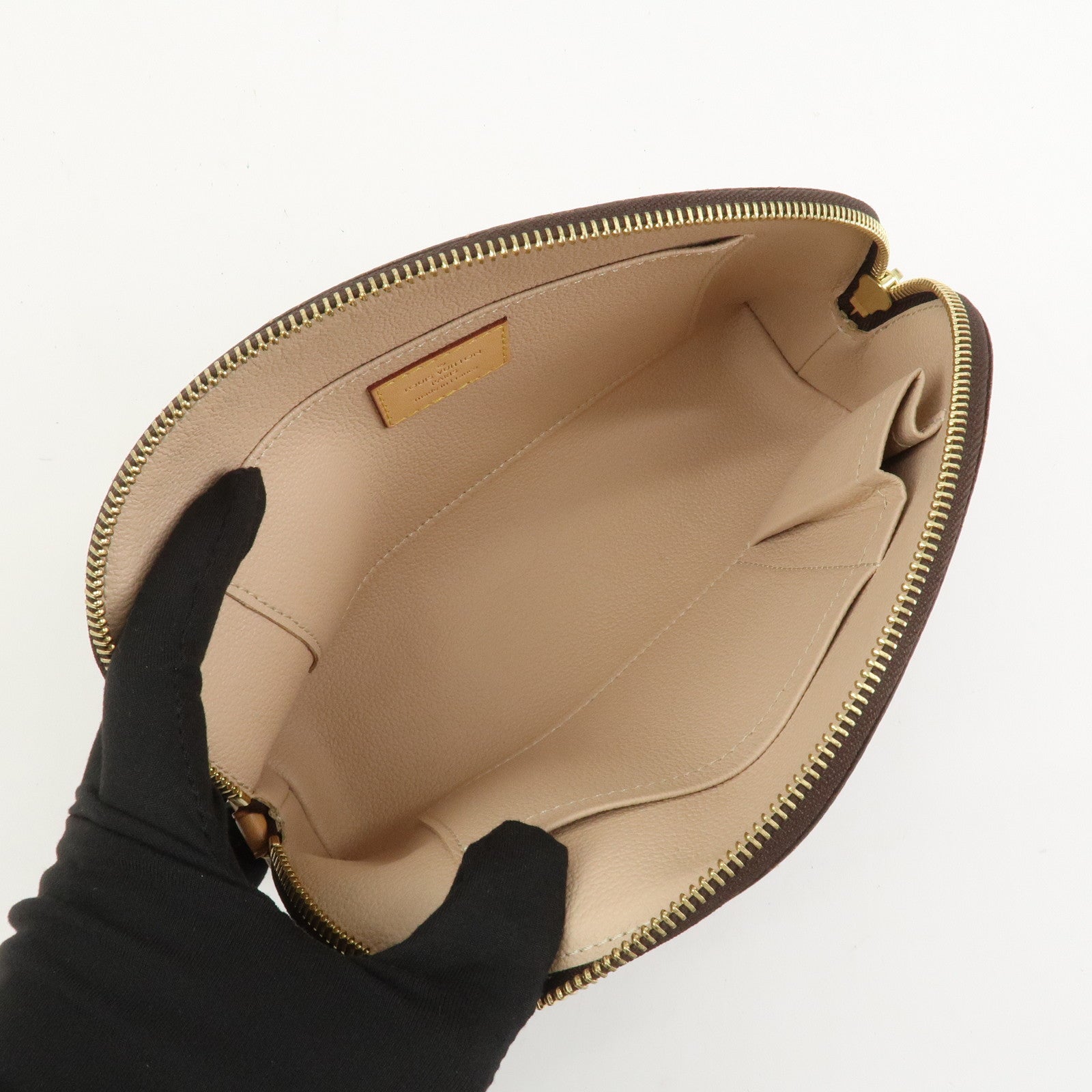 Louis Vuitton Monogram Pochette Cosmetic MM Pouch Brown M46579