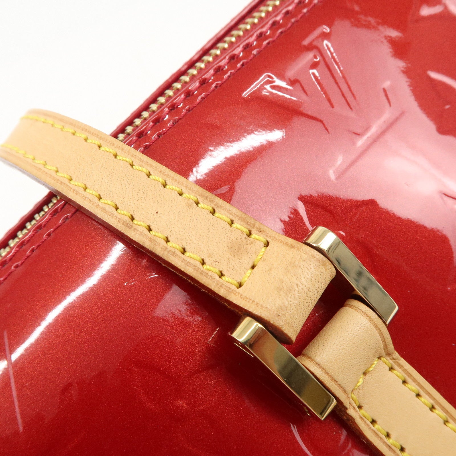 Louis Vuitton Monogram Vernis Bedford Hand Bag Pomme d'Amour M91986