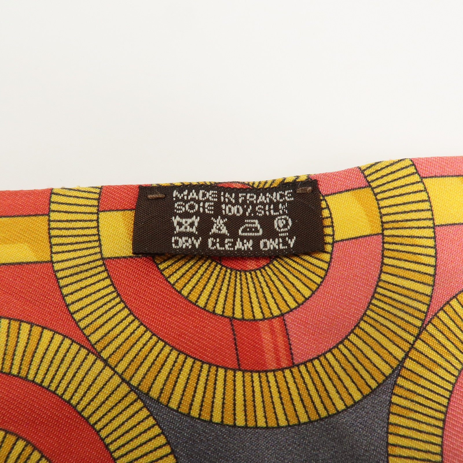 HERMES Twilly Silk 100% Scarf Eperon d'or Red Gray