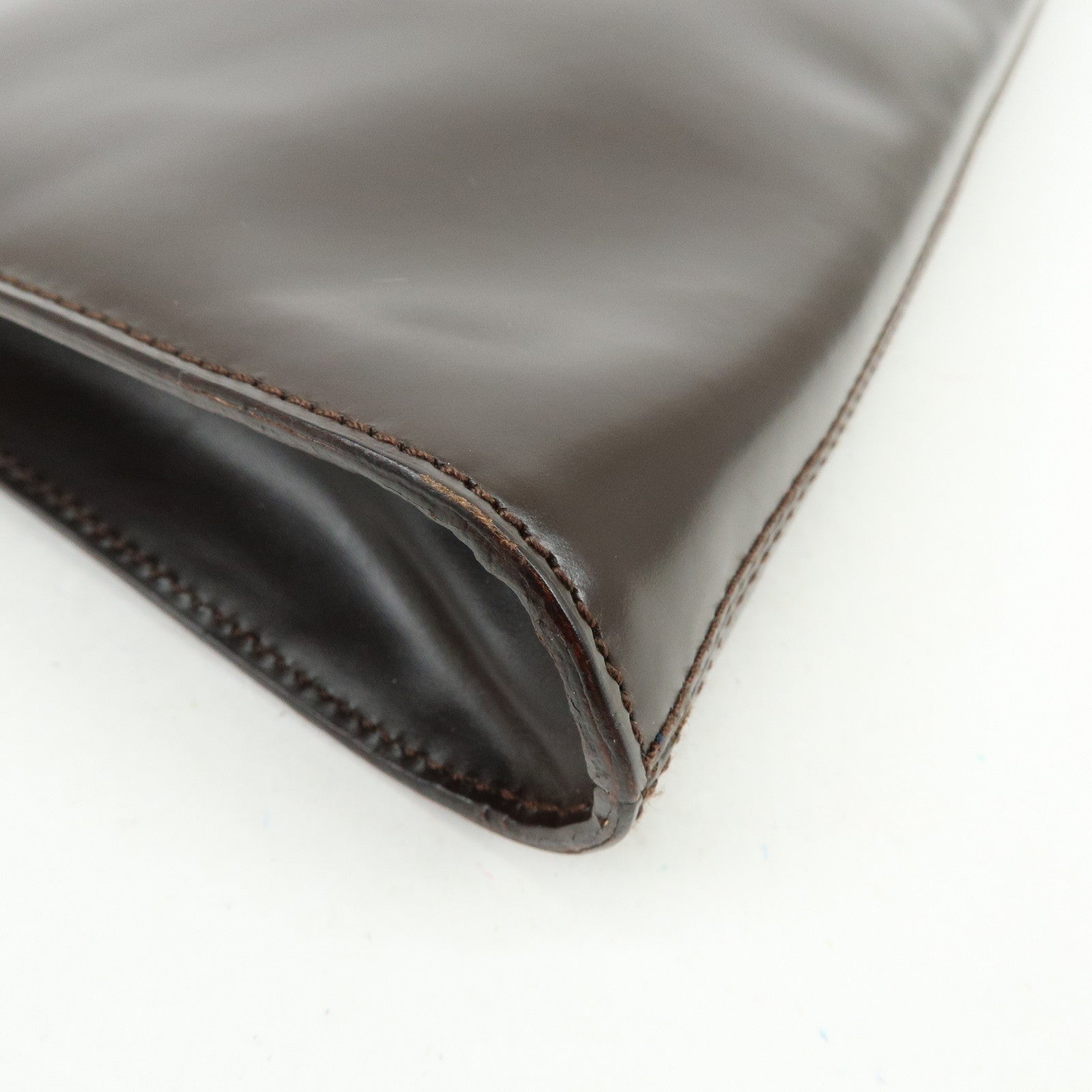 Ferragamo Vara Leather Shoulder Bag Hand Bag Brown