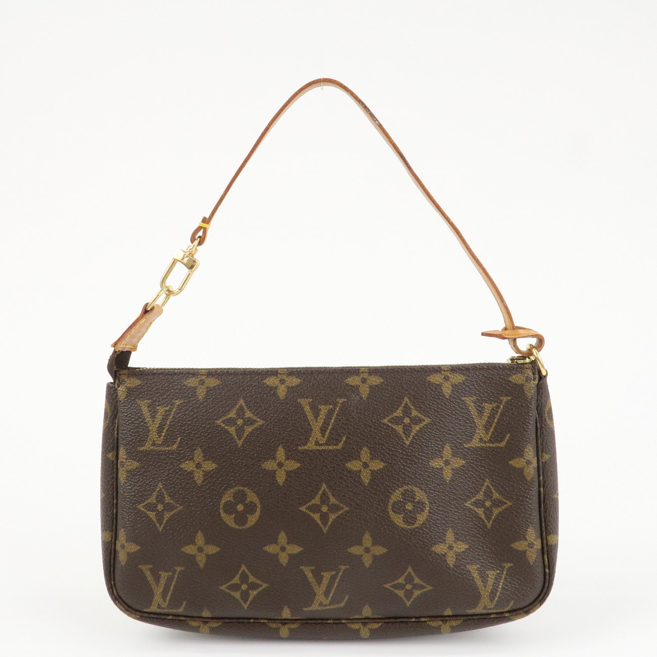 Louis Vuitton Monogram Pochette Accessoires Hand Bag Brown M51980 Used