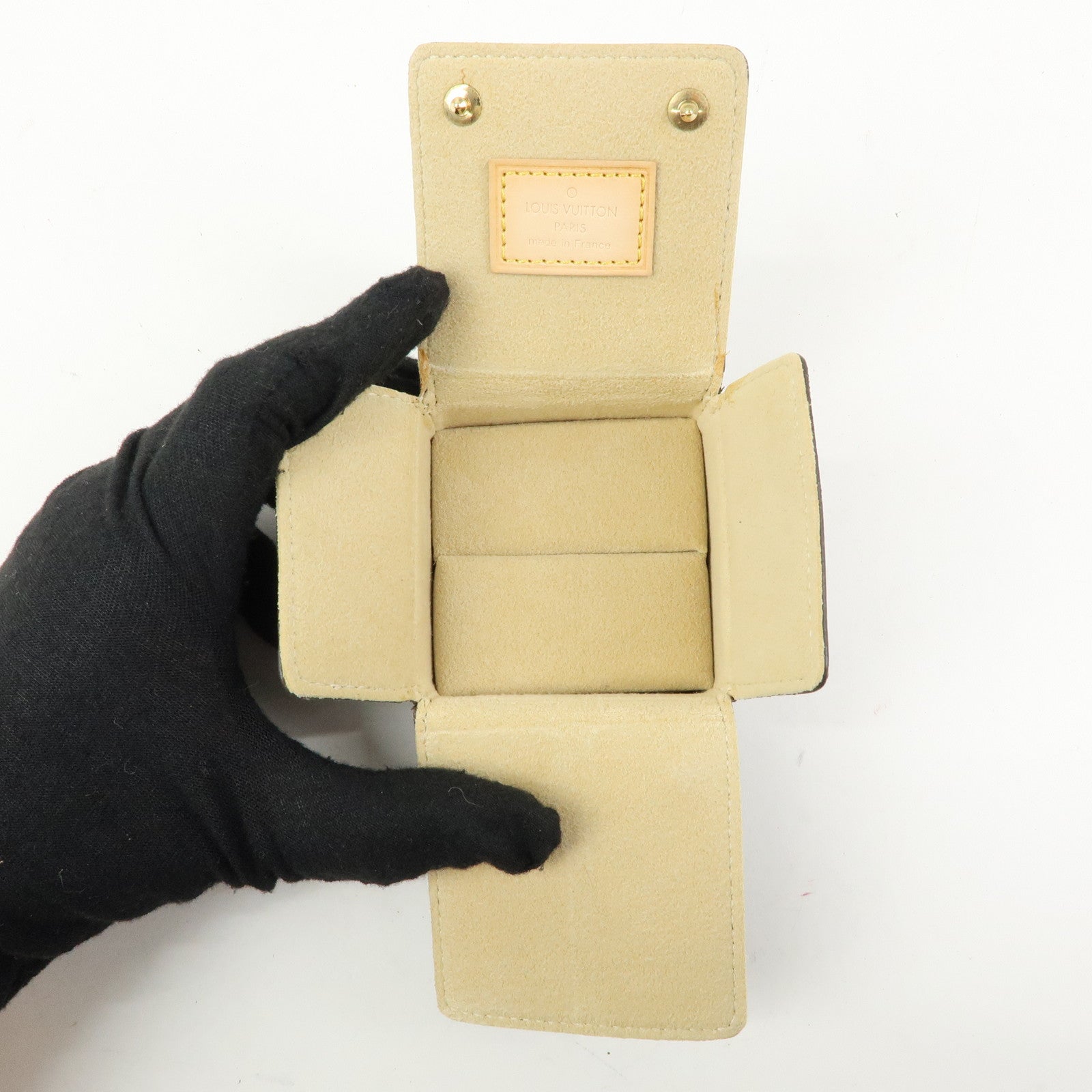 Louis Vuitton Monogram Canvas Jewelry Case Ring Box SN3049