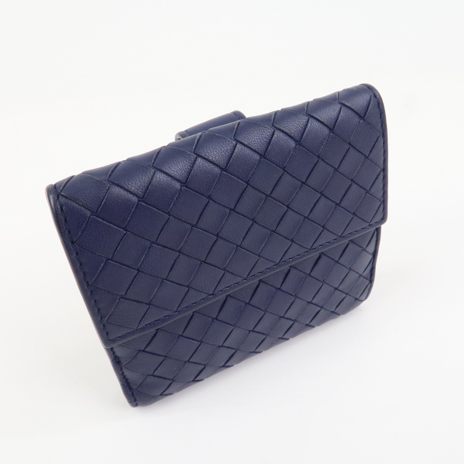 BOTTEGA VENETA Intrecciato Leather W Hook Compact Wallet 382576