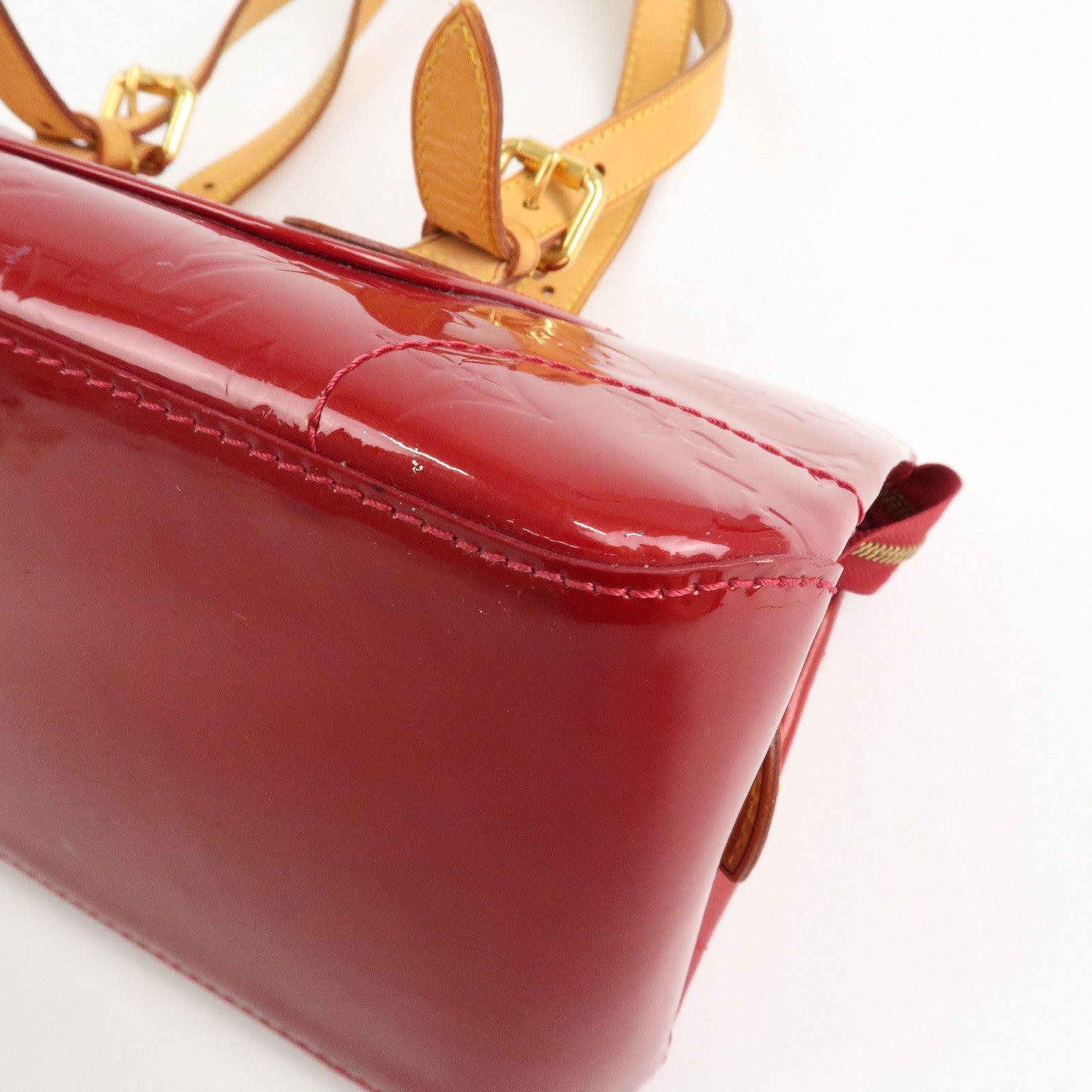 Louis Vuitton Vernis Rosewood Avenue Hand Bag Pomme D'Amour M93507 Used